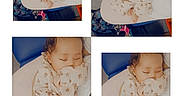 Harmony is registered to the contest to win money with this photo: baby, blanket, child, closeup, collage, comfort, cradled, cute, date_stamp, floral_pattern, hands, indoors, infant, onesie, peaceful, portrait, relaxation, sleeping, soft_lighting, warm_tone