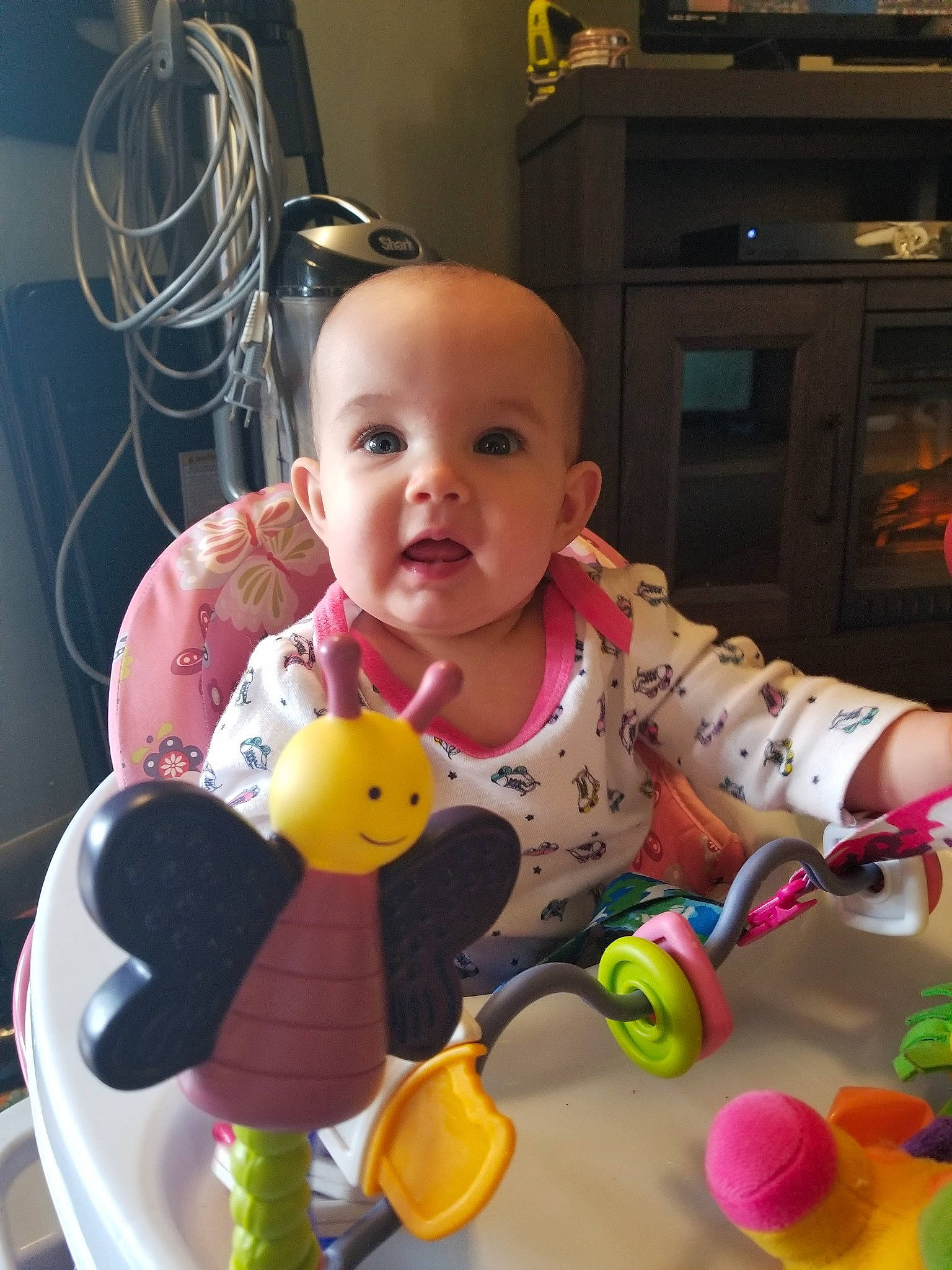 Alaina is registered to the contest to win money with this photo: baby, baby_playing_with_toys, baby_products, baby_toys, cheek, child, ear, head, person, play, product, room, skin, stuffed_toy, toddler, toy