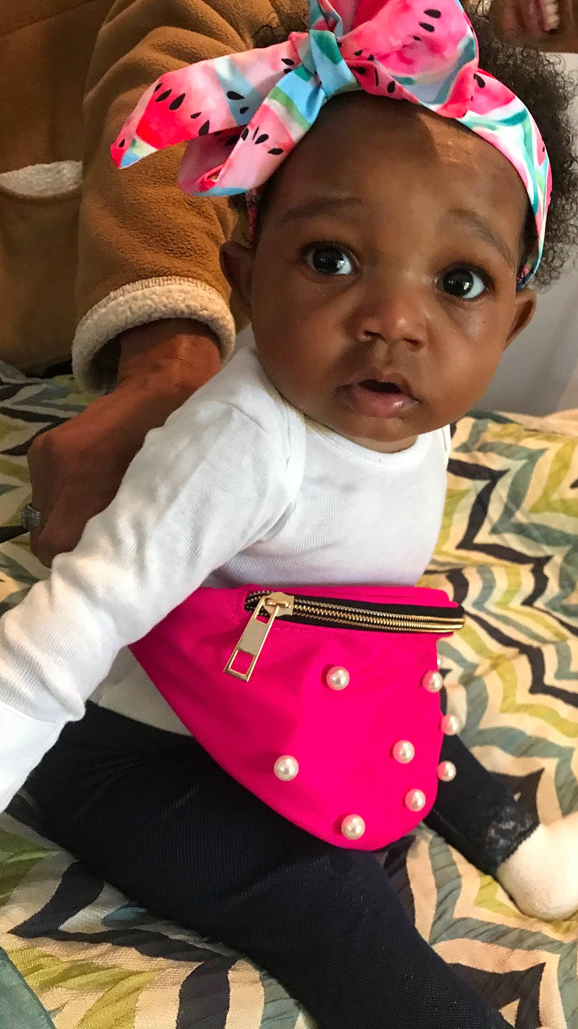 Paisleigh is registered to the contest to win money with this photo: baby, baby_products, child, person, pink, toddler