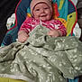 Leenna joined the competition — help win amazing prizes! baby, child, smiling, hat, blanket, baby_seat, fisher_price, clothing, infant, happy, portrait, indoor, person, cushion, toy, seat, cozy, cute, face, pink