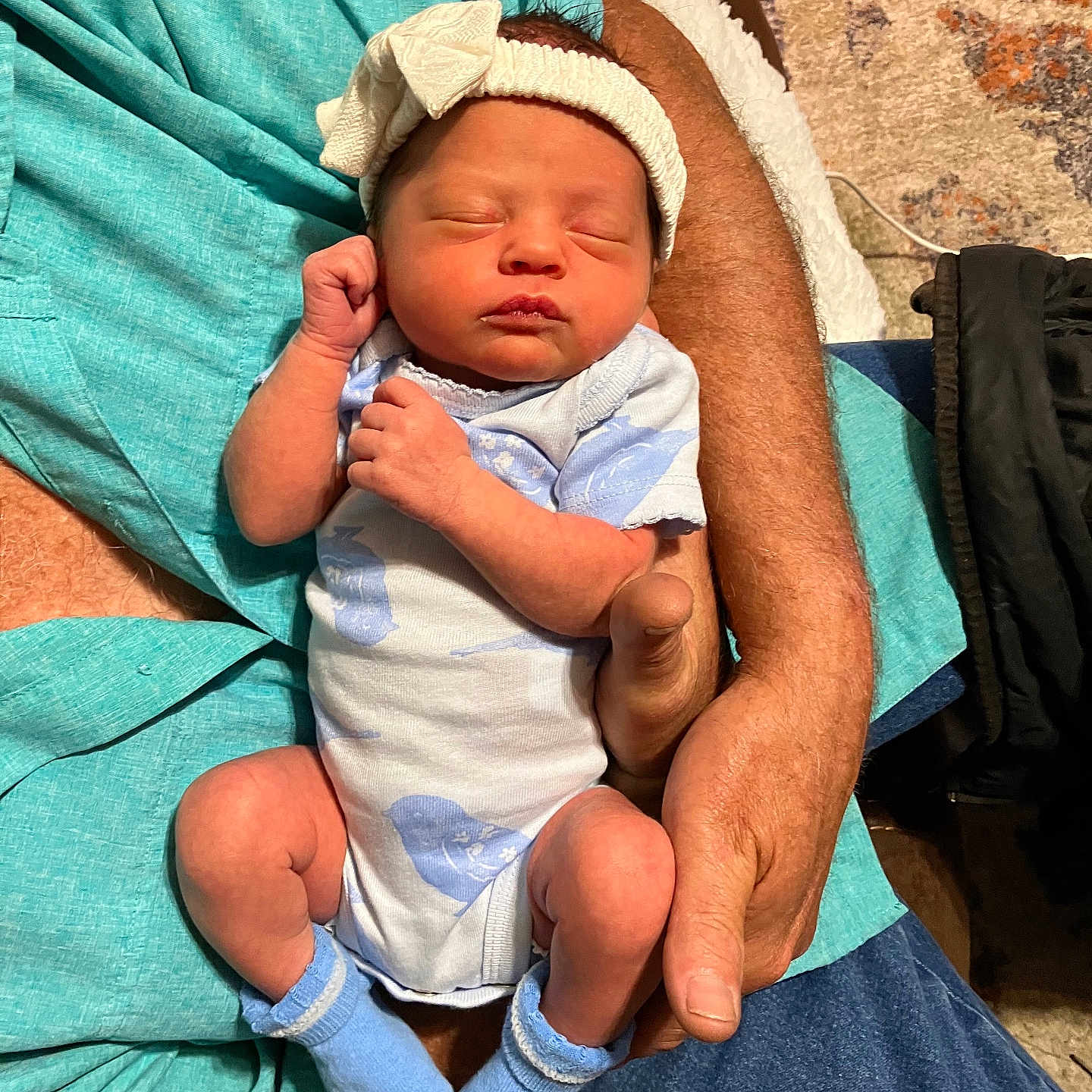 Willo is registered to the contest to win money with this photo: baby, bed, blanket, clothing, cushion, diaper, face, furniture, glove, hat, head, hosiery, newborn, pants, person, photography, portrait, quilt, sleeping, sock