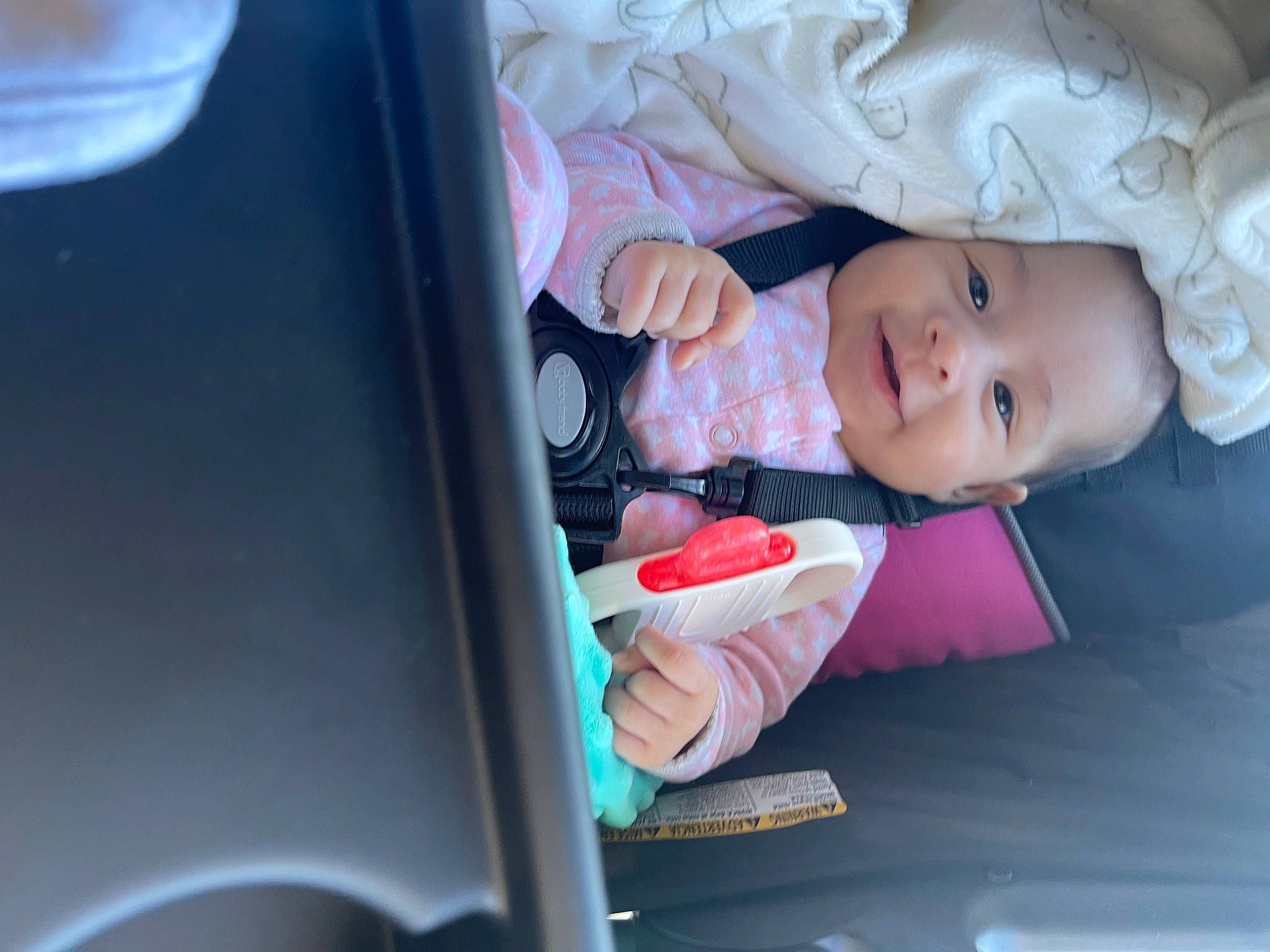 Sky joined the competition — help win amazing prizes! auto_part, automotive_design, automotive_exterior, baby, baby_carriage, baby_products, baby_toddler_clothing, car_seat, child, comfort, electric_blue, family_car, luxury_vehicle, motor_vehicle, person, room, sitting, toddler, vehicle_door