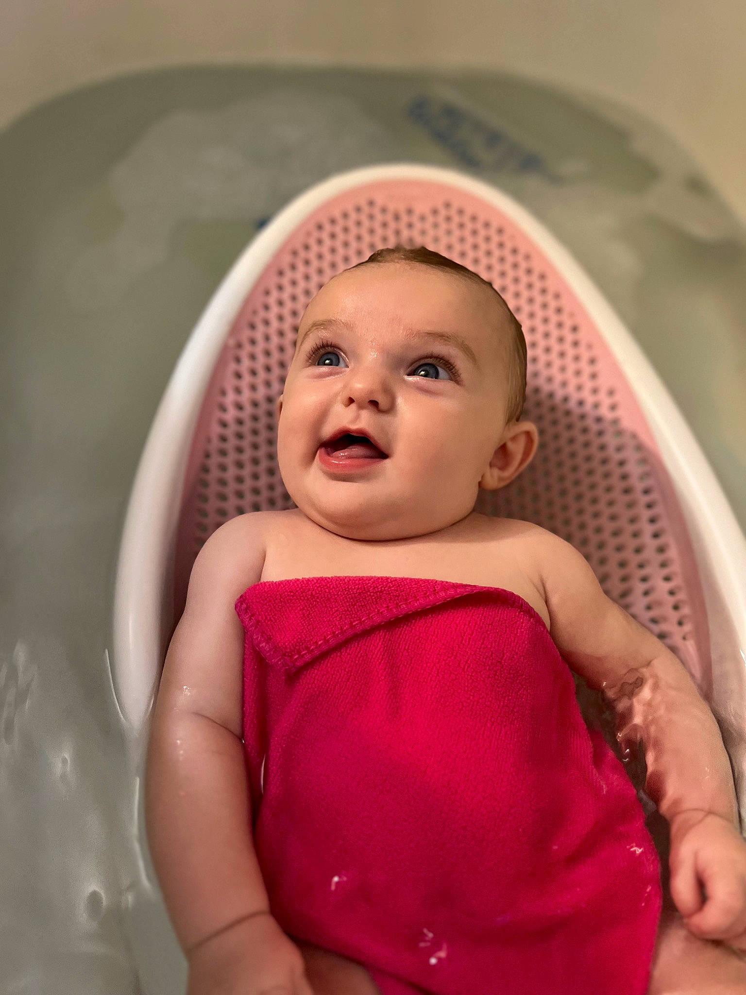 Ariella joined the competition — help win amazing prizes! baby, baby_products, baby_toddler_clothing, cheek, child, comfort, face, fun, happy, iris, lip, magenta, mouth, organ, pattern, person, pink, skin, sleeve, smile