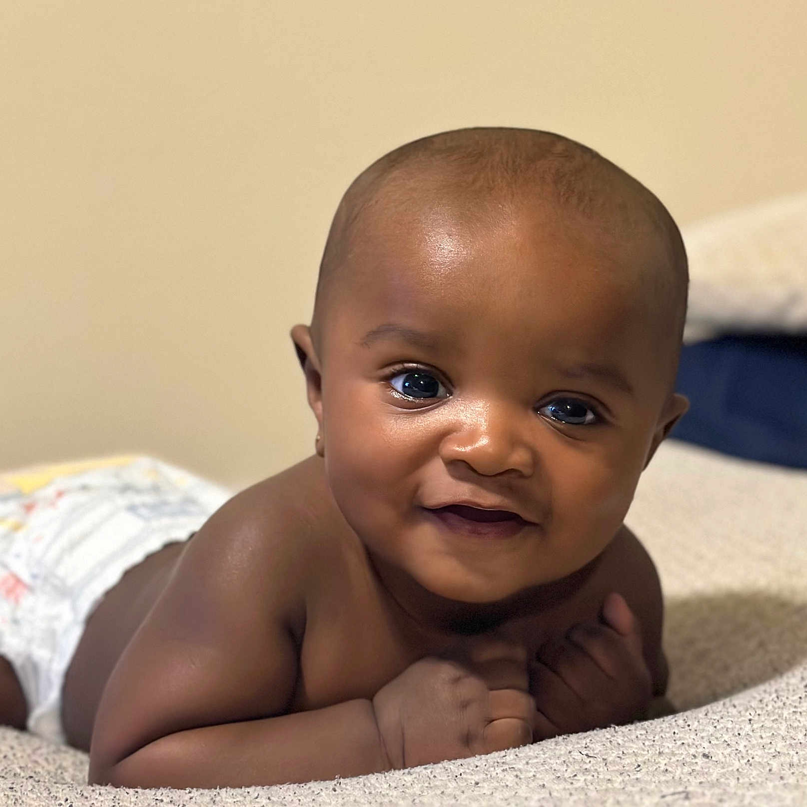 Darius Warren joined the competition — help win amazing prizes! baby, babylaughing, diaper, face, happy, head, person, photography, portrait, smile
