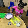 Nevaeh joined the competition — help win amazing prizes! beverage, bowl, chair, child, cooking, cream, cup, dessert, face, female, food, furniture, girl, head, milk, person, plywood, tape, whisking, wood