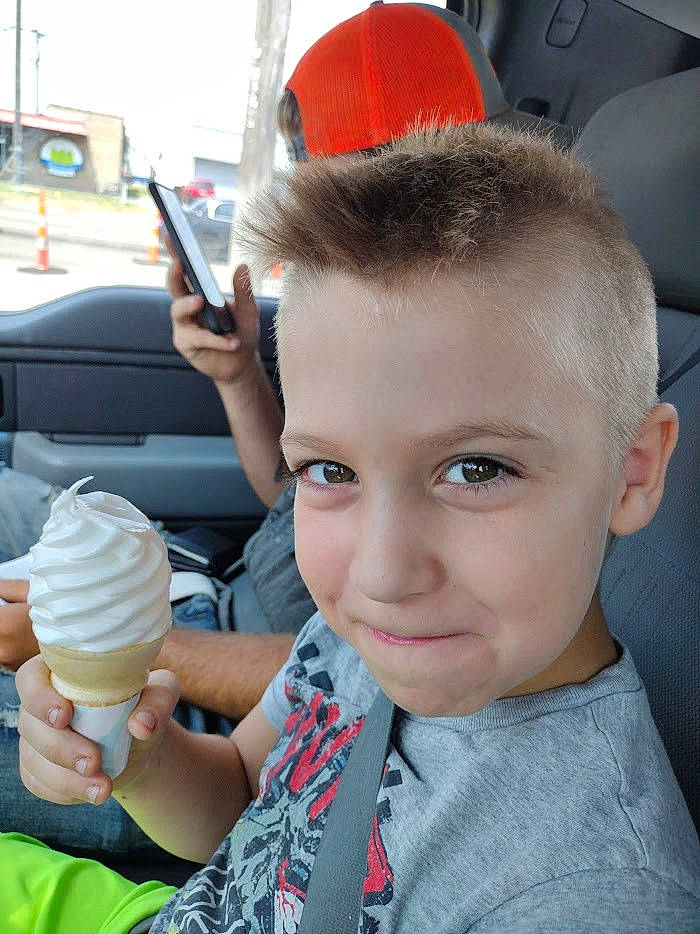 Tyson joined the competition — help win amazing prizes! automotive_design, child, cone, dairy, dessert, dondurma, eyebrow, finger, food, forehead, frozen_dessert, fun, gelato, gesture, hairstyle, ice_cream, ice_cream_cone, person, soft_serve_ice_creams, sorbetes