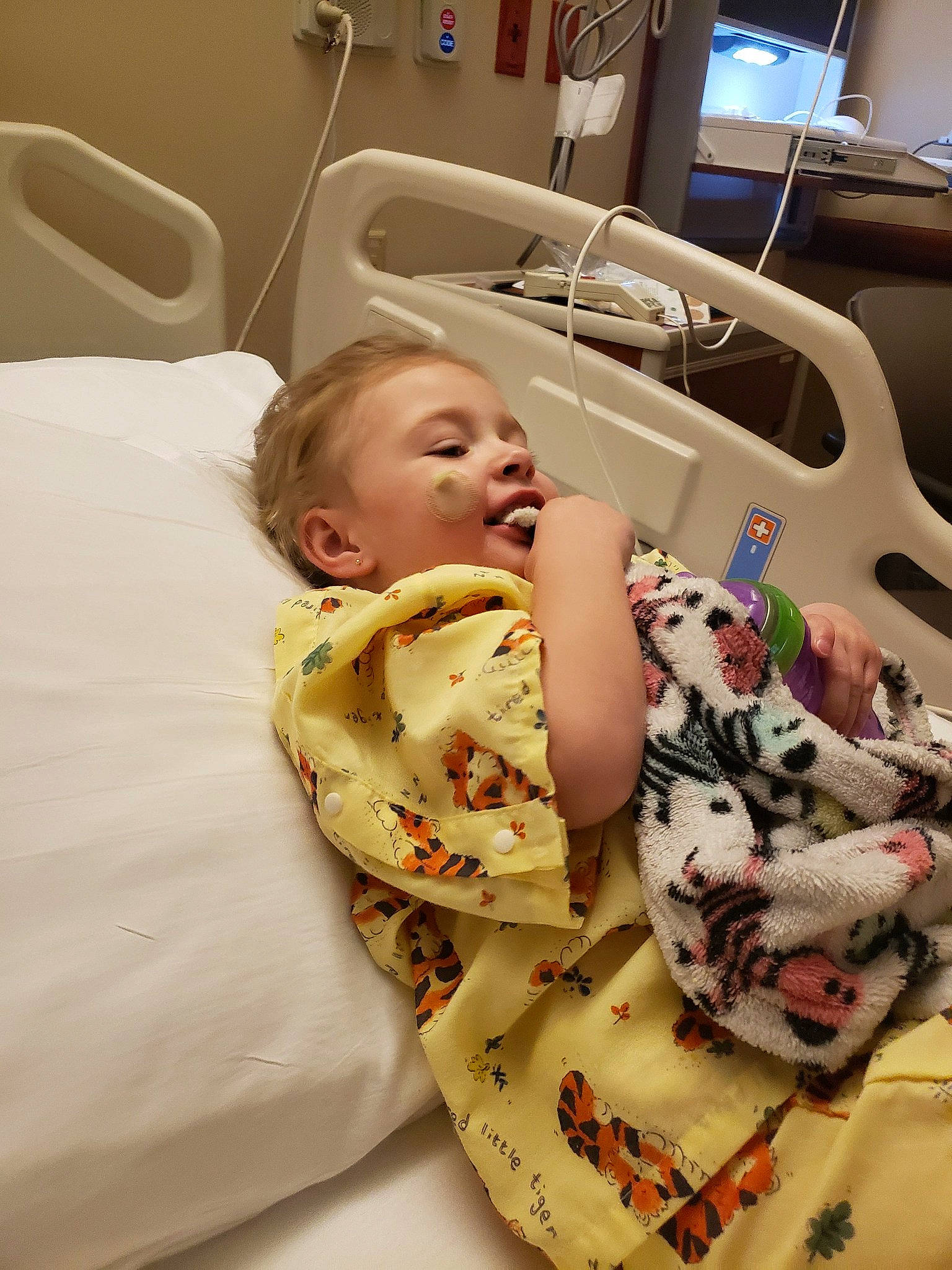 Matilda joined the competition — help win amazing prizes! baby, birth, child, childbirth, comfort, hospital, hospital_bed, medical_equipment, patient, person, toddler