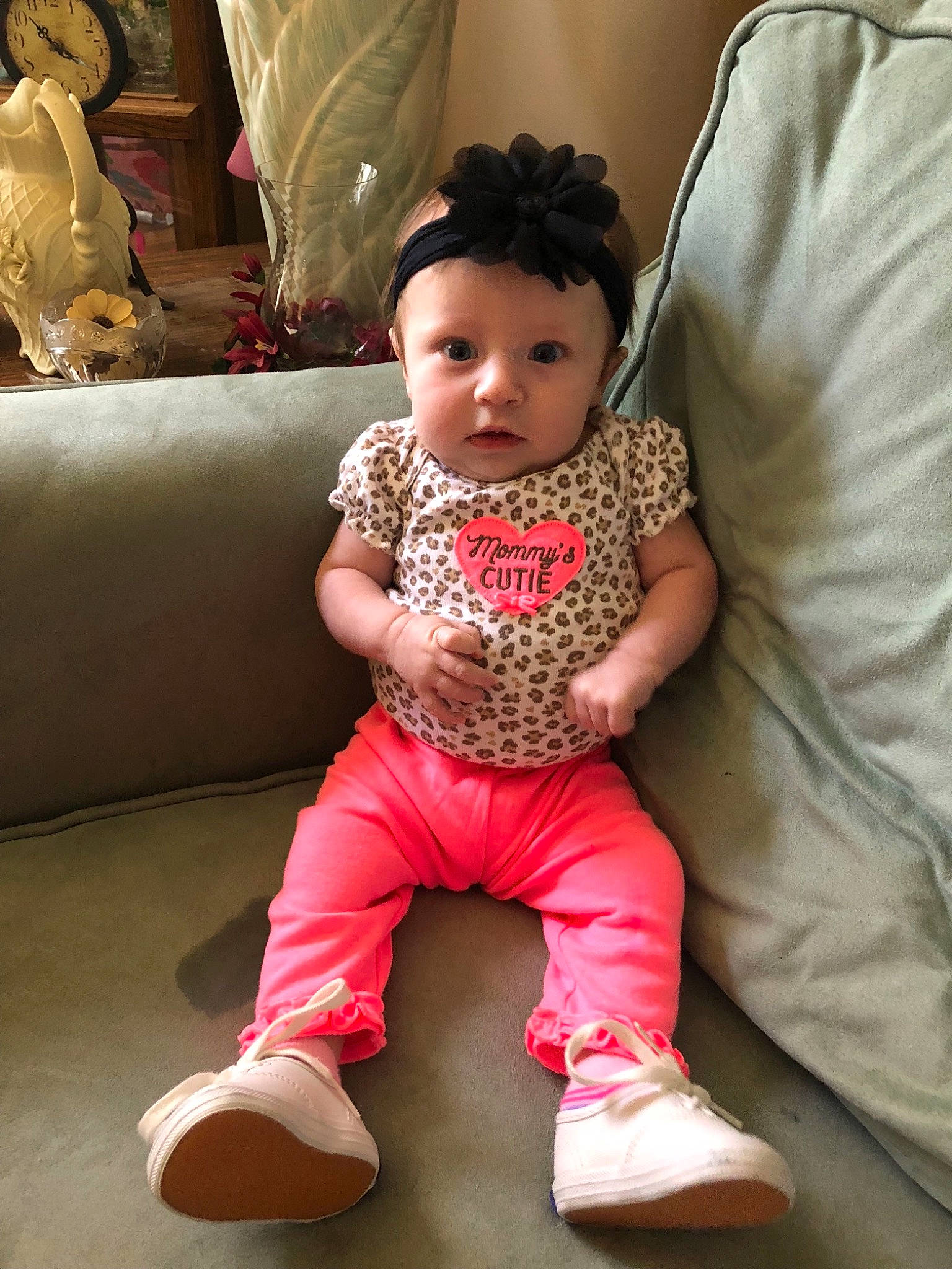 Audrie is registered to the contest to win money with this photo: baby, cheek, child, person, pink, sitting, toddler