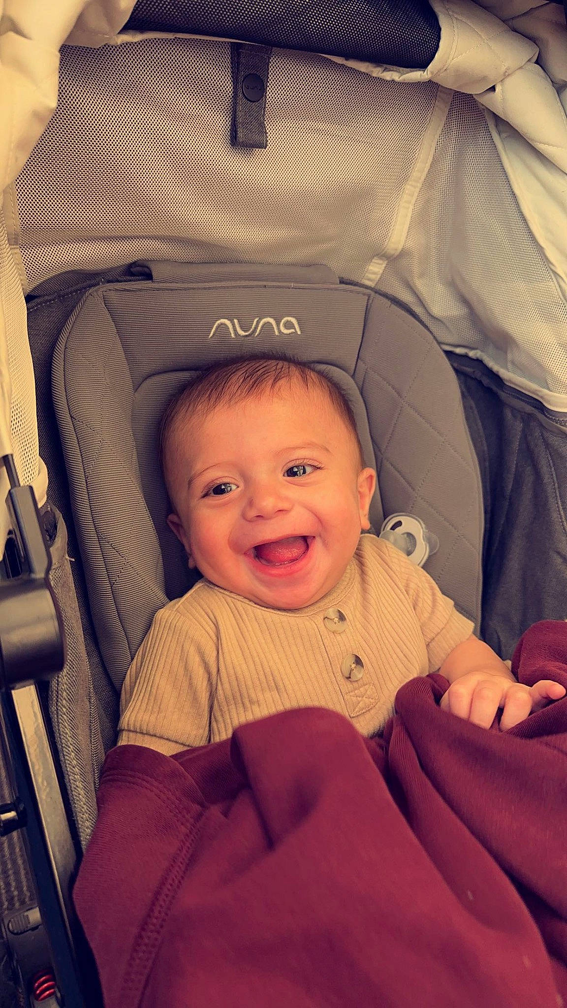 Ace joined the competition — help win amazing prizes! automotive_design, baby, baby_toddler_clothing, chair, child, comfort, cool, eye, fun, hairstyle, happy, head, human, material_property, person, product, sitting, smile, tent, tints_and_shades