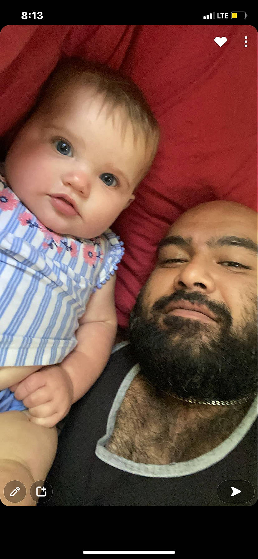 Georgia is registered to the contest to win money with this photo: baby_toddler_clothing, beard, cheek, chin, eye, eyebrow, eyelash, face, forehead, hair, hairstyle, head, human_body, iris, lip, mouth, neck, nose, organ, person