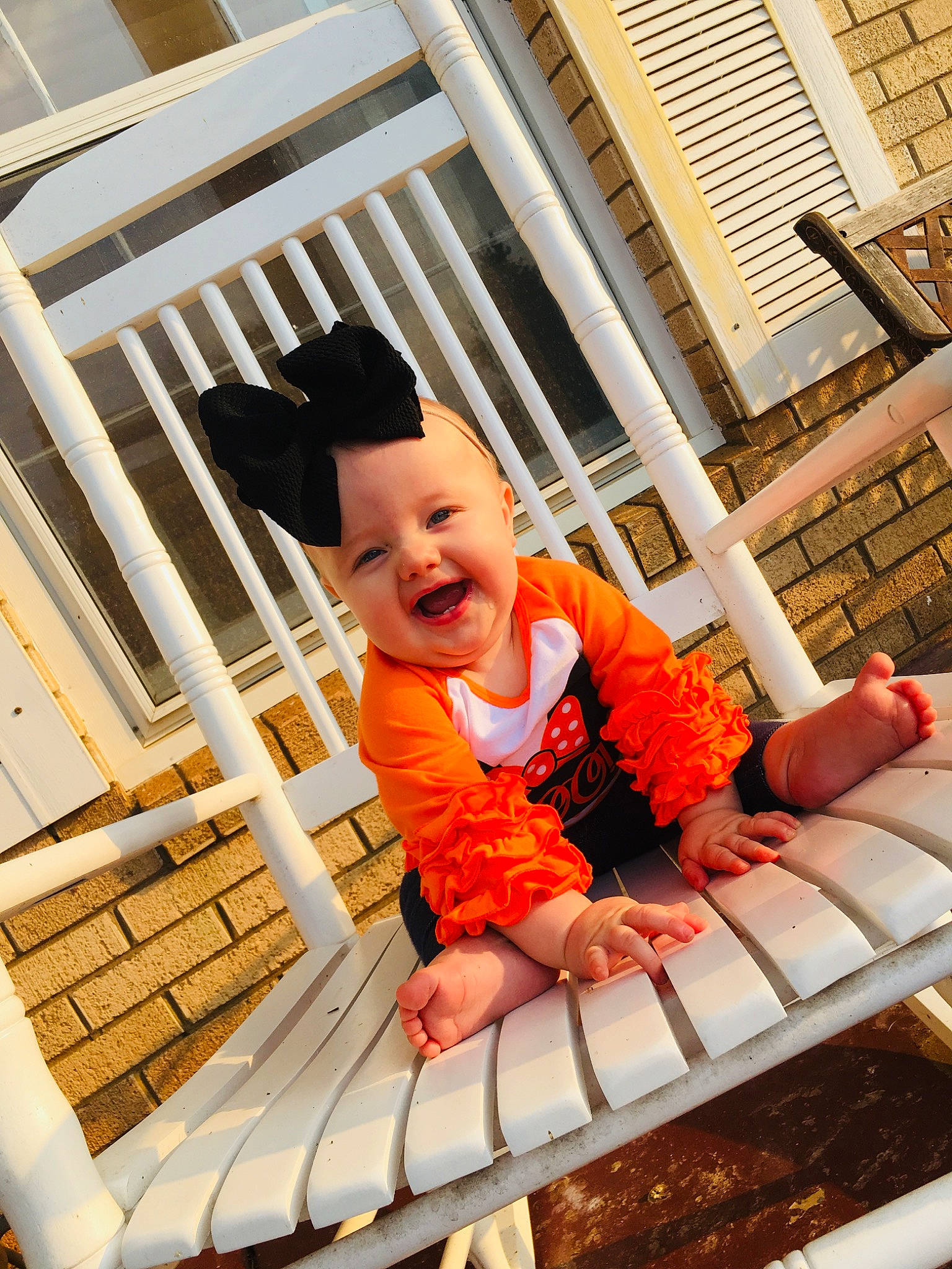 Callie is registered to the contest to win money with this photo: baby, child, costume, daughter, happy, person, smile, toddler