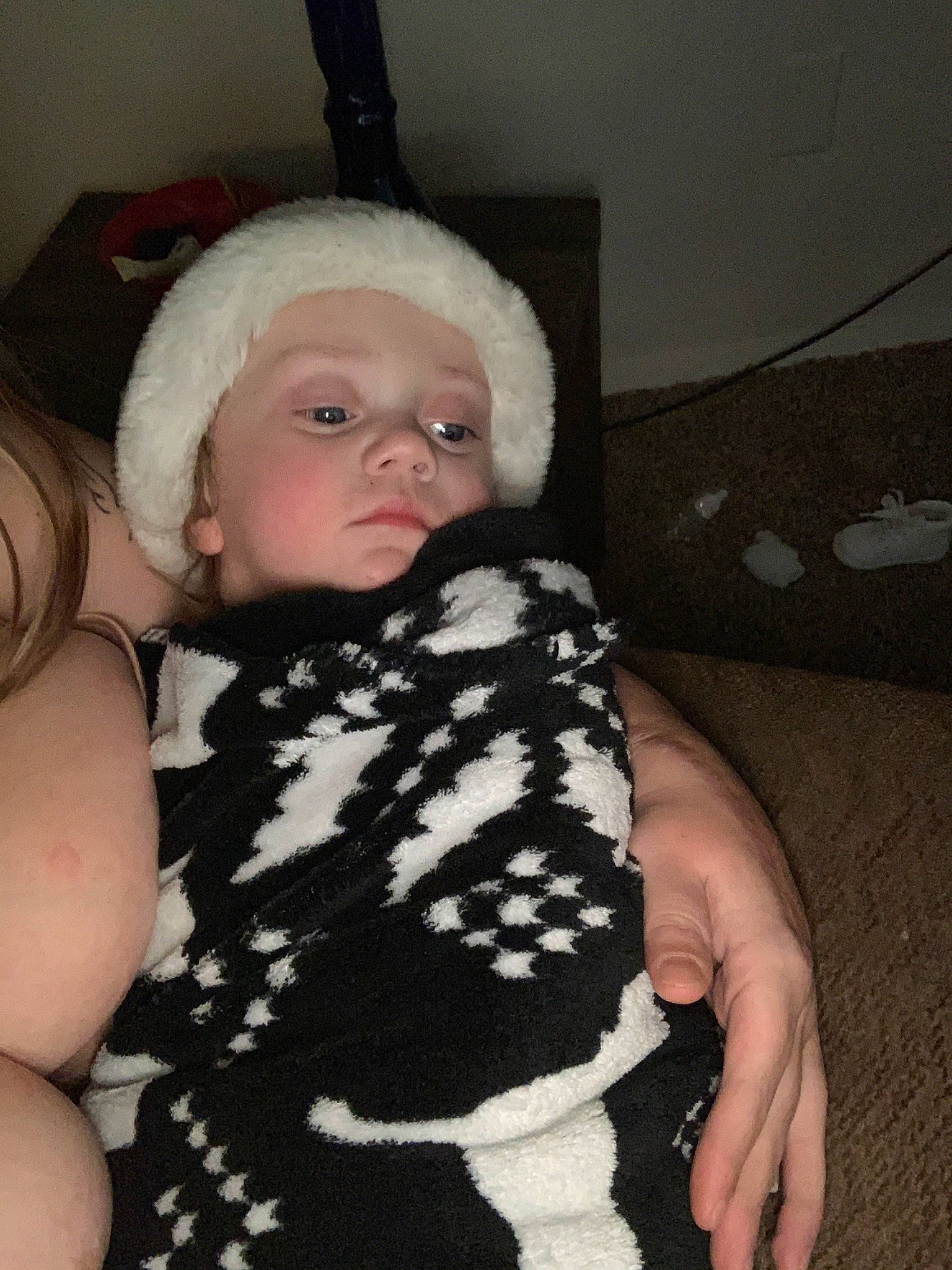 Brynnlee is registered to the contest to win money with this photo: baby, child, ear, fur, headwear, person, toddler