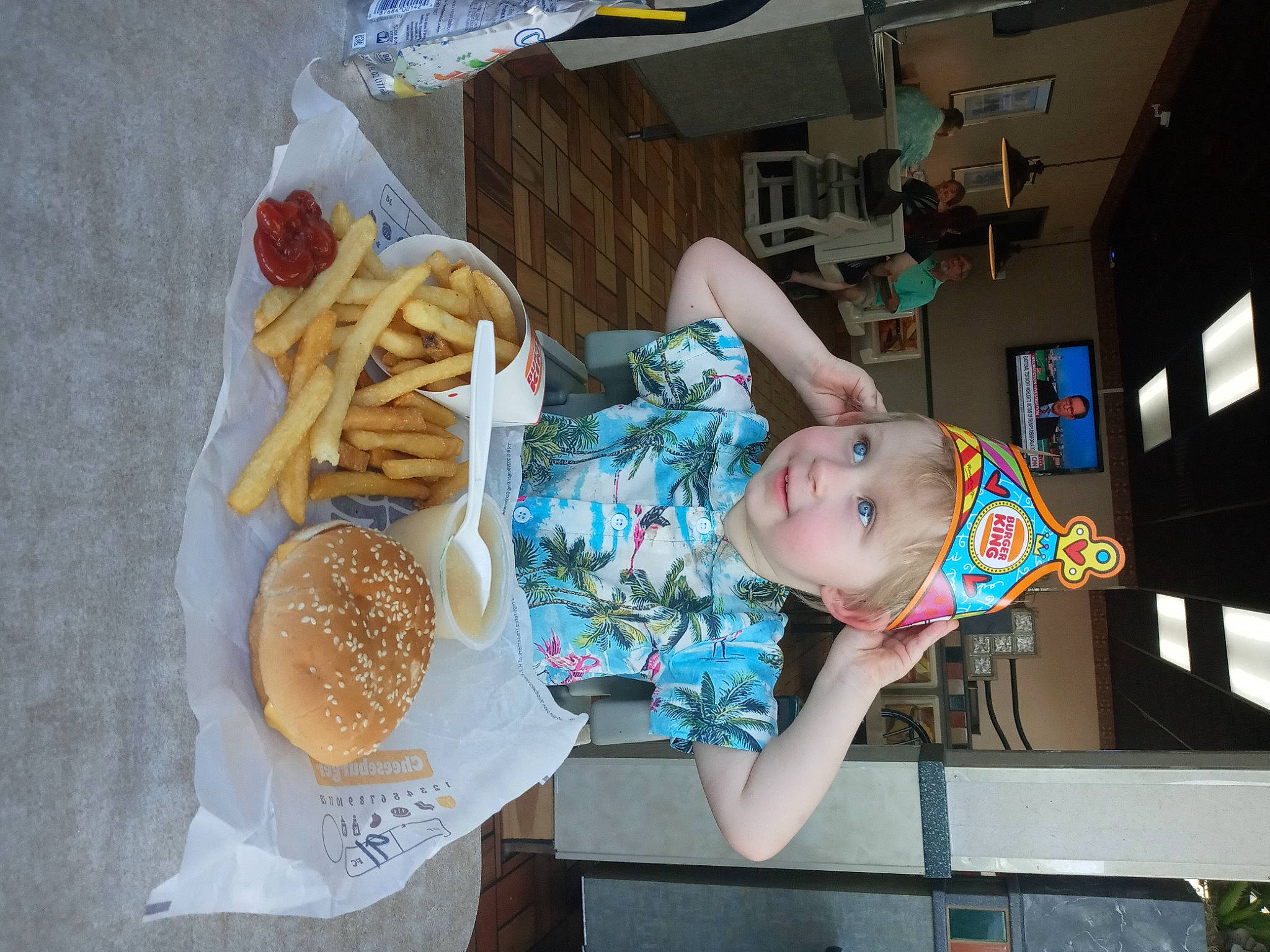 Felix joined the competition — help win amazing prizes! baby, baby_toddler_clothing, child, comfort_food, cuisine, dish, dishware, fast_food, food, fun, hat, ingredient, junk_food, person, plate, platter, recipe, snack, tableware, toddler