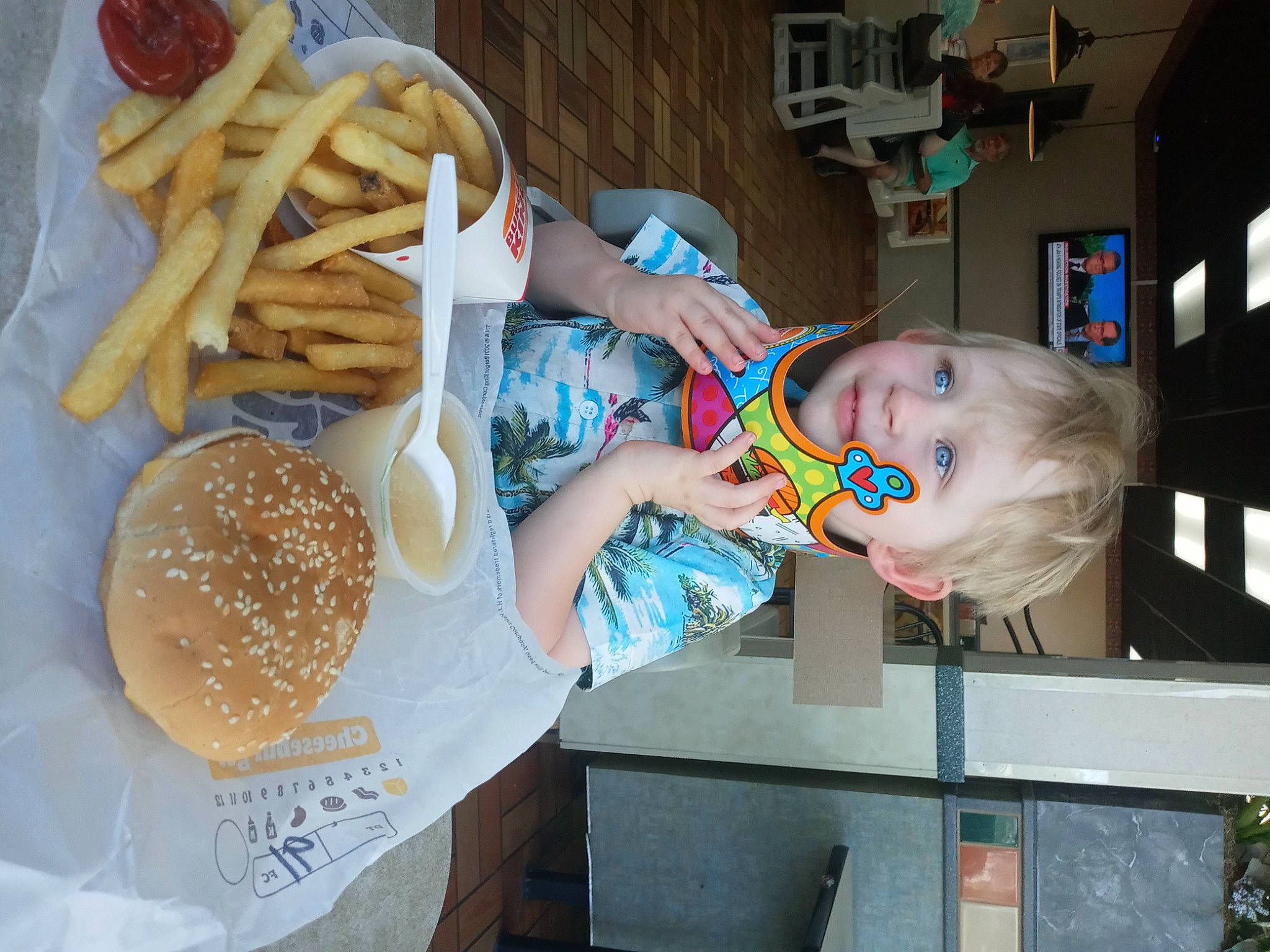 Felix joined the competition — help win amazing prizes! baby, comfort_food, cooking, cuisine, deep_frying, dish, eyewear, fast_food, food, french_fries, fried_food, glasses, ingredient, person, plate, staple_food, sunglasses, tableware, toddler, under_exposed