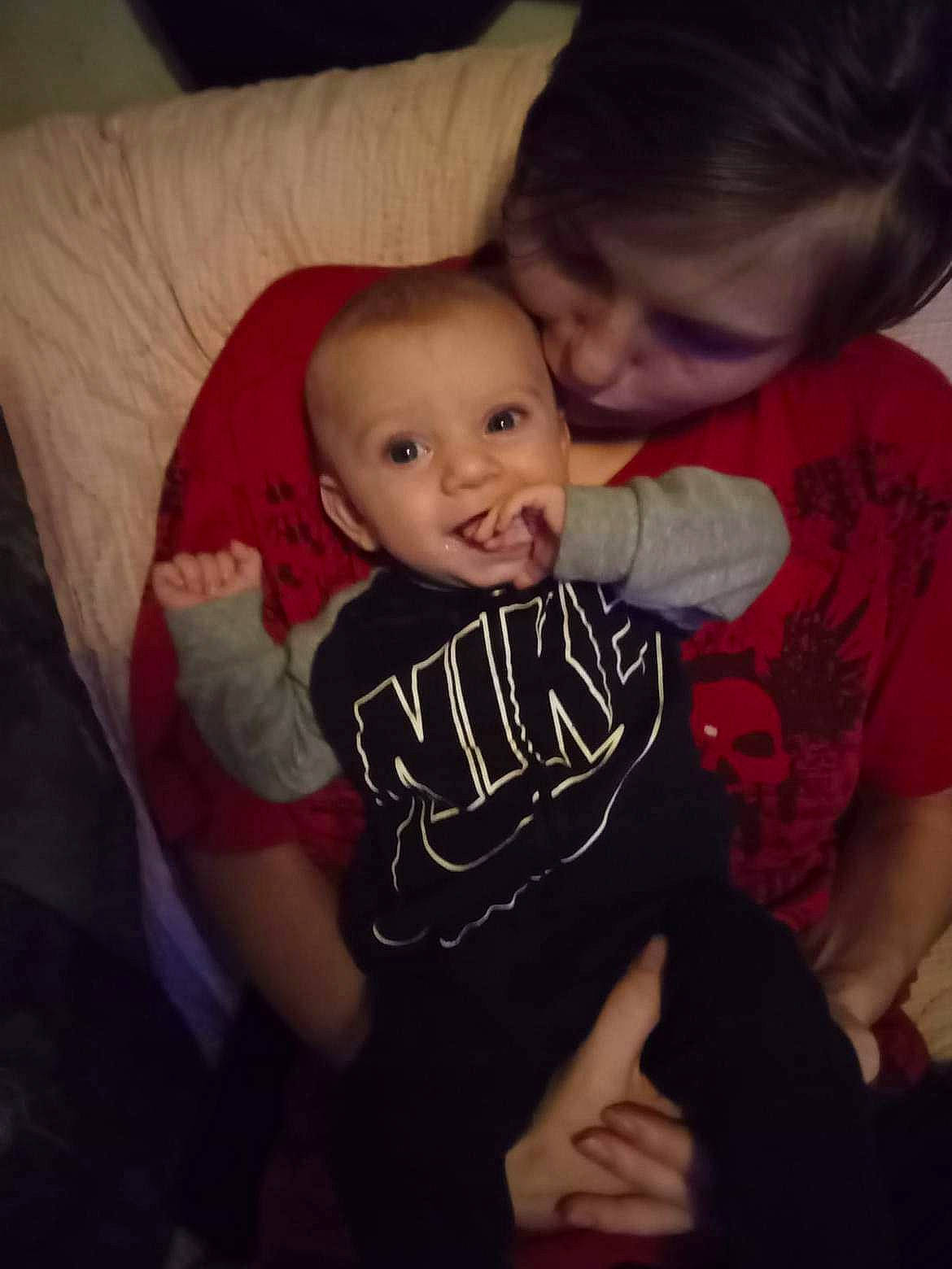 Benjamin joined the competition — help win amazing prizes! baby, cheek, chin, comfort, cool, couch, elbow, finger, flash_photography, fun, happy, iris, lap, mouth, person, sleeve, smile, t_shirt, thigh, toddler