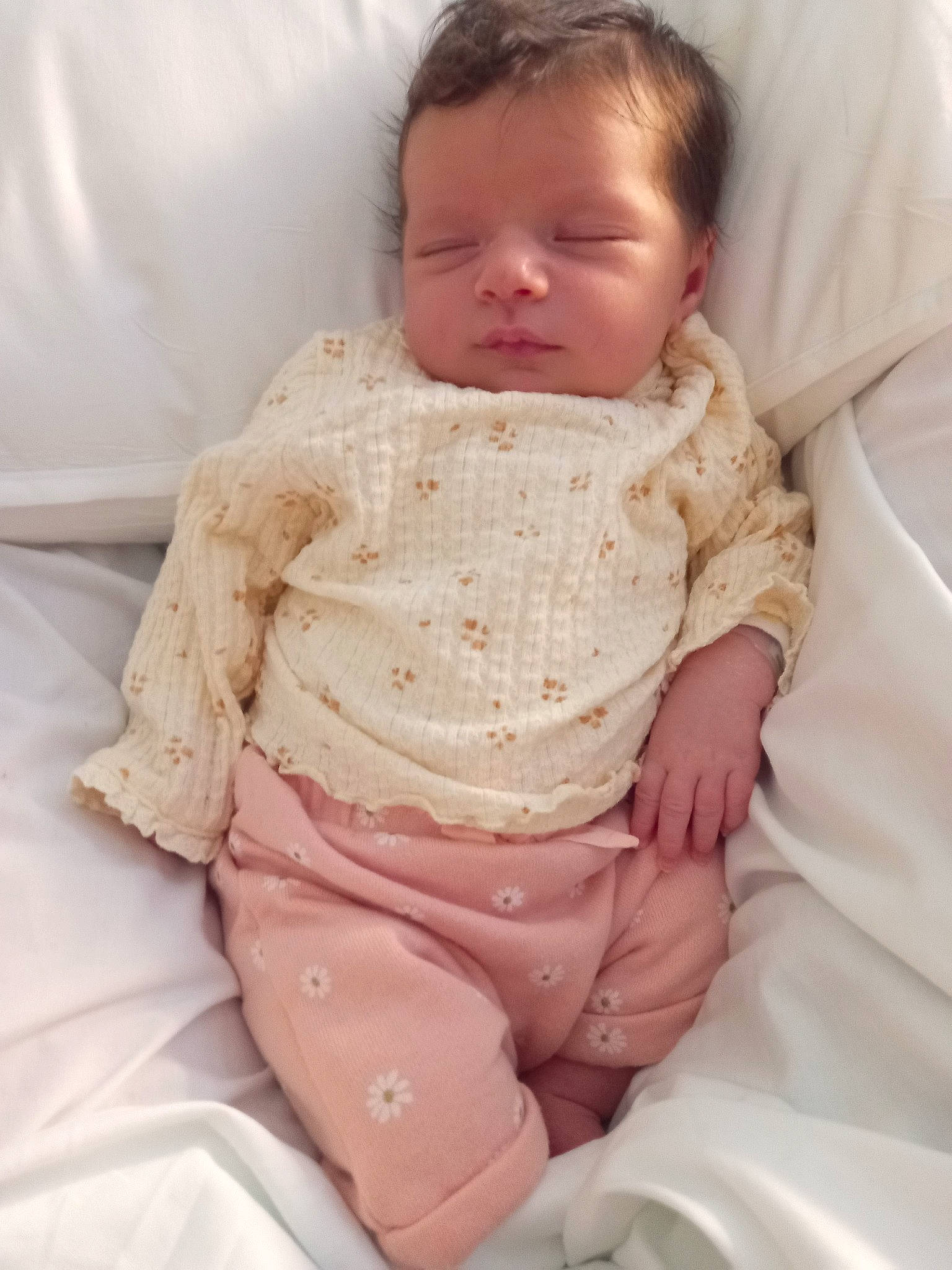 Aroussia participe au concours pour gagner de l'argent avec cette photo : arm, baby, baby_sleeping, baby_toddler_clothing, cheek, collar, comfort, eye, finger, head, human_body, iris, lip, neck, nose, person, shoulder, skin, sleeve, stomach