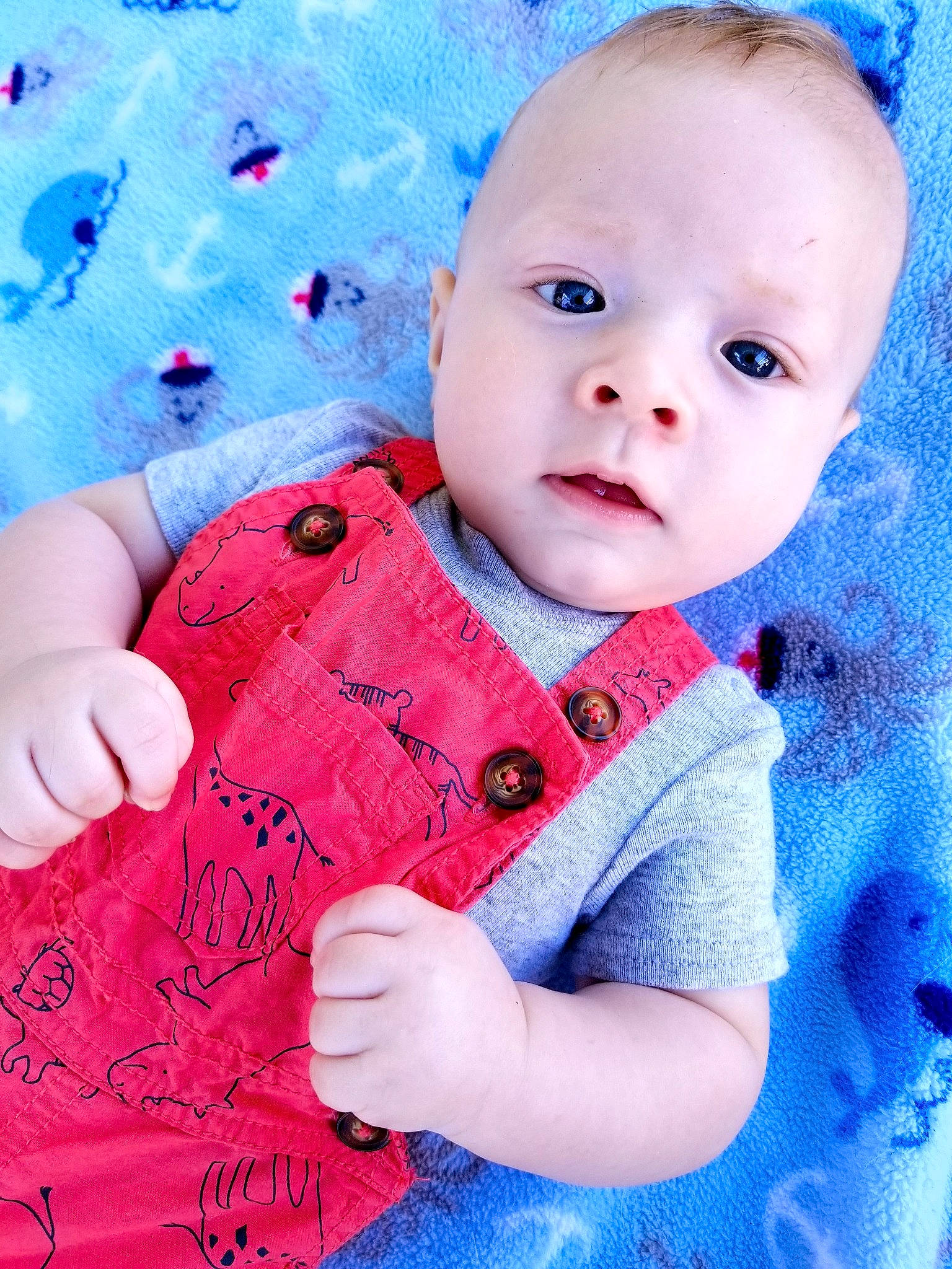 Kieran Wolf joined the competition — help win amazing prizes! baby, baby_products, baby_toddler_clothing, blue, cheek, child, eye, finger, hand, lip, nose, person, photography, pink, play, red, skin, smile, textile, toddler