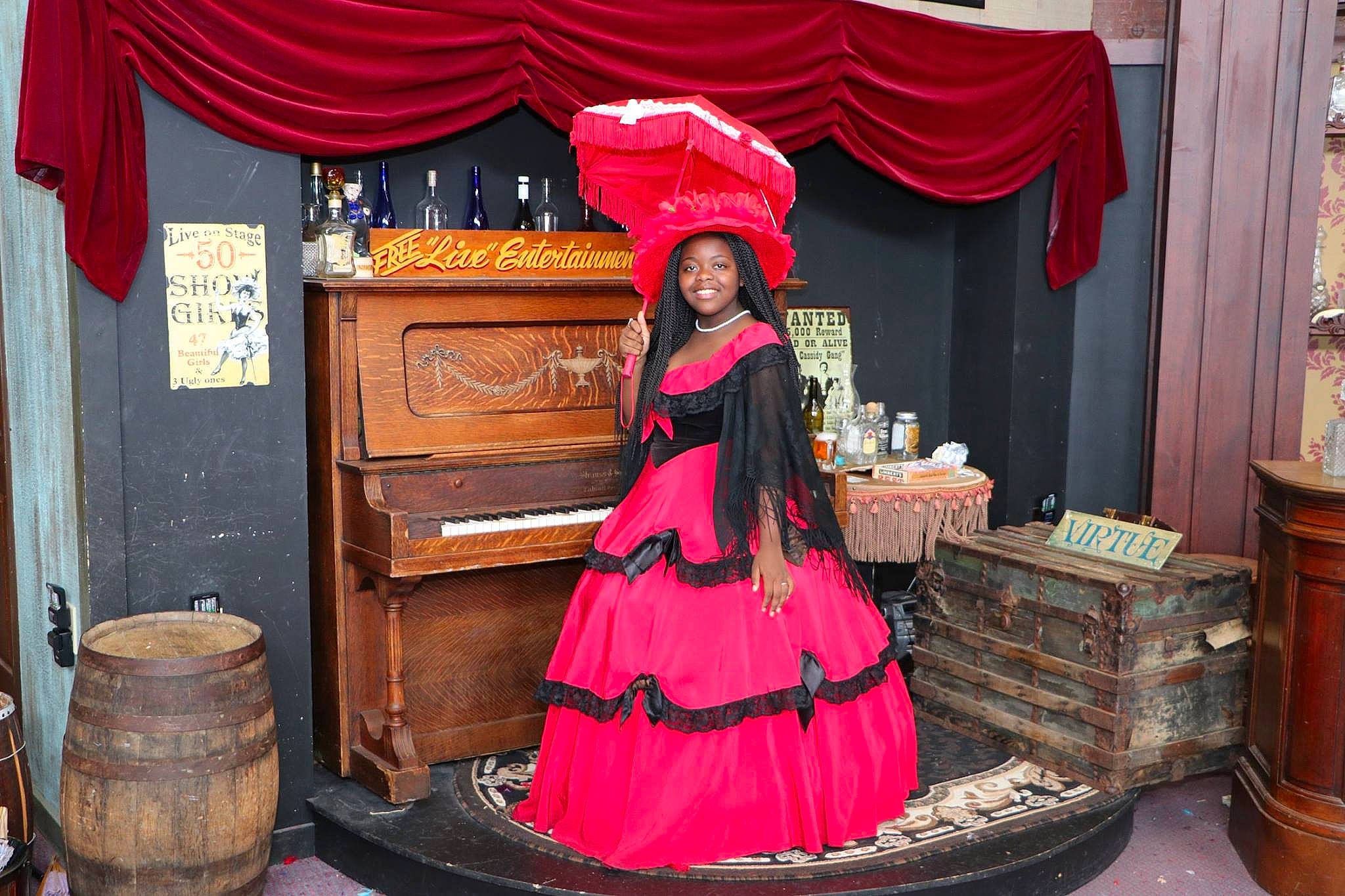 Cheyenne joined the competition — help win amazing prizes! costume, joy, person, pink, tradition