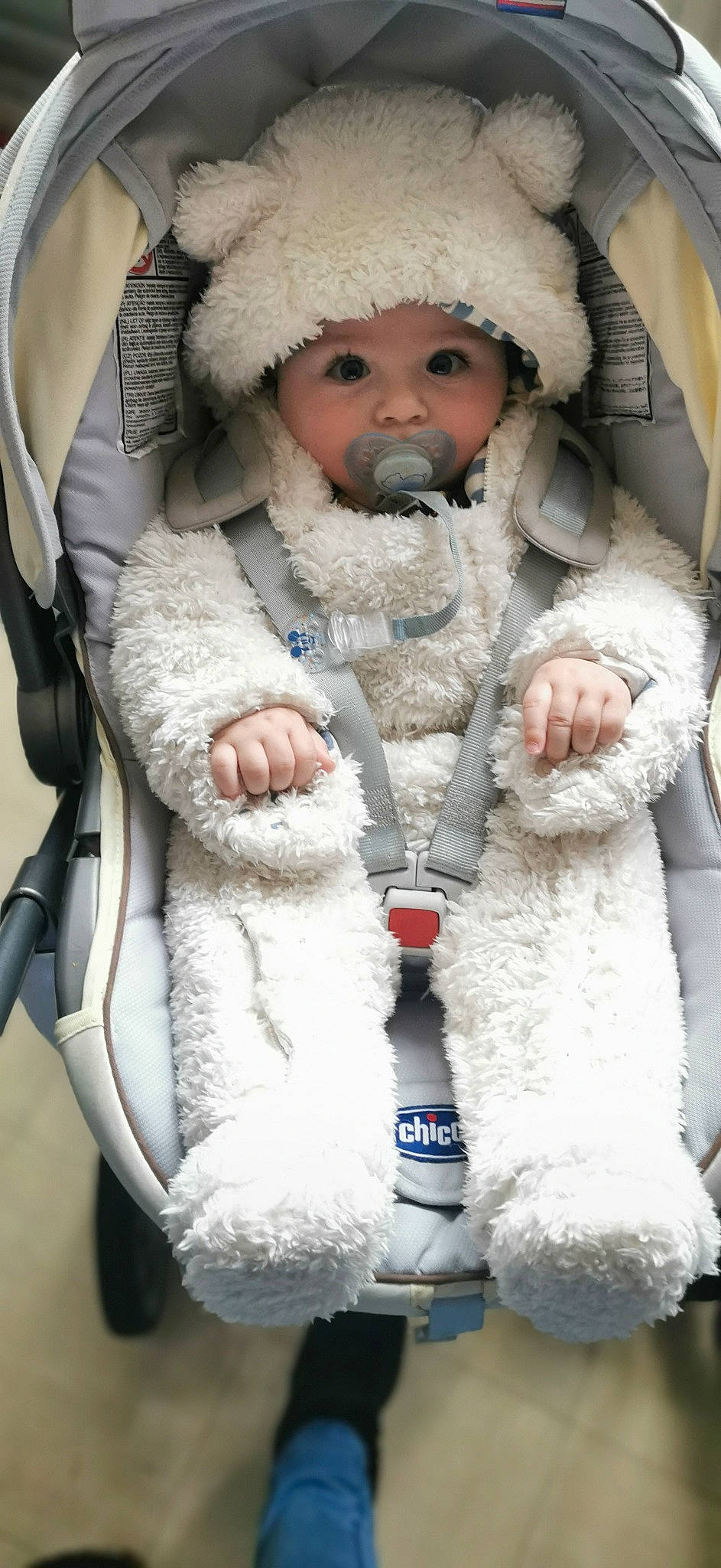 Malo participe au concours pour gagner de l'argent avec cette photo : baby, cap, cheek, fur, fur_clothing, gesture, glove, headwear, jacket, knit_cap, mammal, natural_material, organ, outerwear, person, photograph, skin, sleeve, textile, toddler