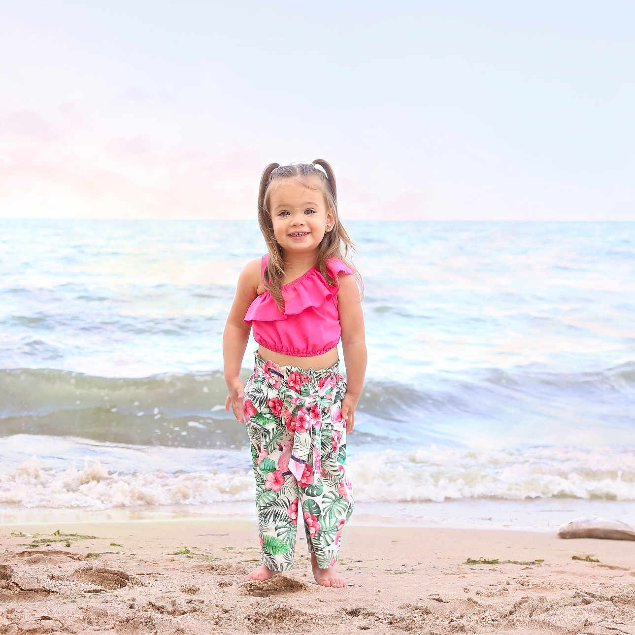 Azalea joined the competition — help win amazing prizes! beach, beachwear, child, clothing, coast, face, female, fun, girl, head, nature, outdoors, pants, person, photography, sea, shoreline, shorts, vacation, water