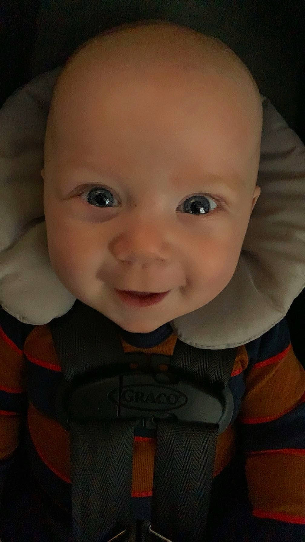 Brantley joined the competition — help win amazing prizes! baby, baby_toddler_clothing, beauty, cheek, chin, eye, eyebrow, face, flash_photography, forehead, fun, happy, iris, lip, mouth, nose, person, skin, sleeve, smile