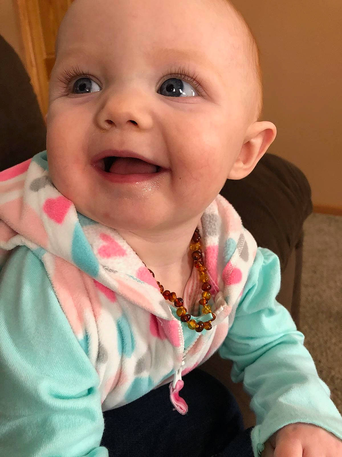 Charleigh is registered to the contest to win money with this photo: baby, beauty, cheek, child, chin, eye, eyebrow, face, facial_expression, forehead, head, iris, lip, mouth, nose, organ, person, pink, skin, smile