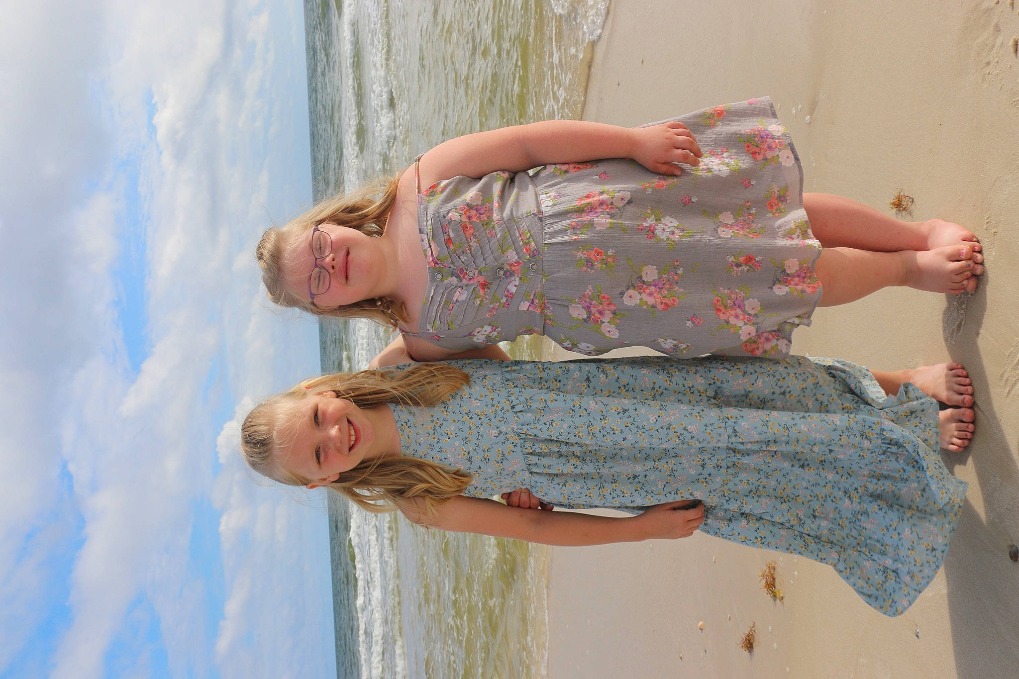 Jacklyn And Jaymi joined the competition — help win amazing prizes! arm, cloud, elbow, fun, gesture, happy, human_leg, joint, joy, leisure, pattern, people_in_nature, person, shoulder, sky, sleeve, summer, sunglasses, thigh, trunk