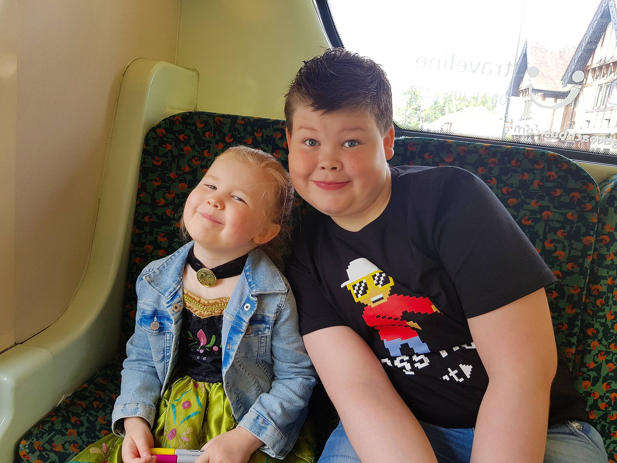 Riley joined the competition — help win amazing prizes! baby, child, eye, father, fun, happy, joy, lap, leisure, male, person, product, sibling, sitting, skin, smile, toddler