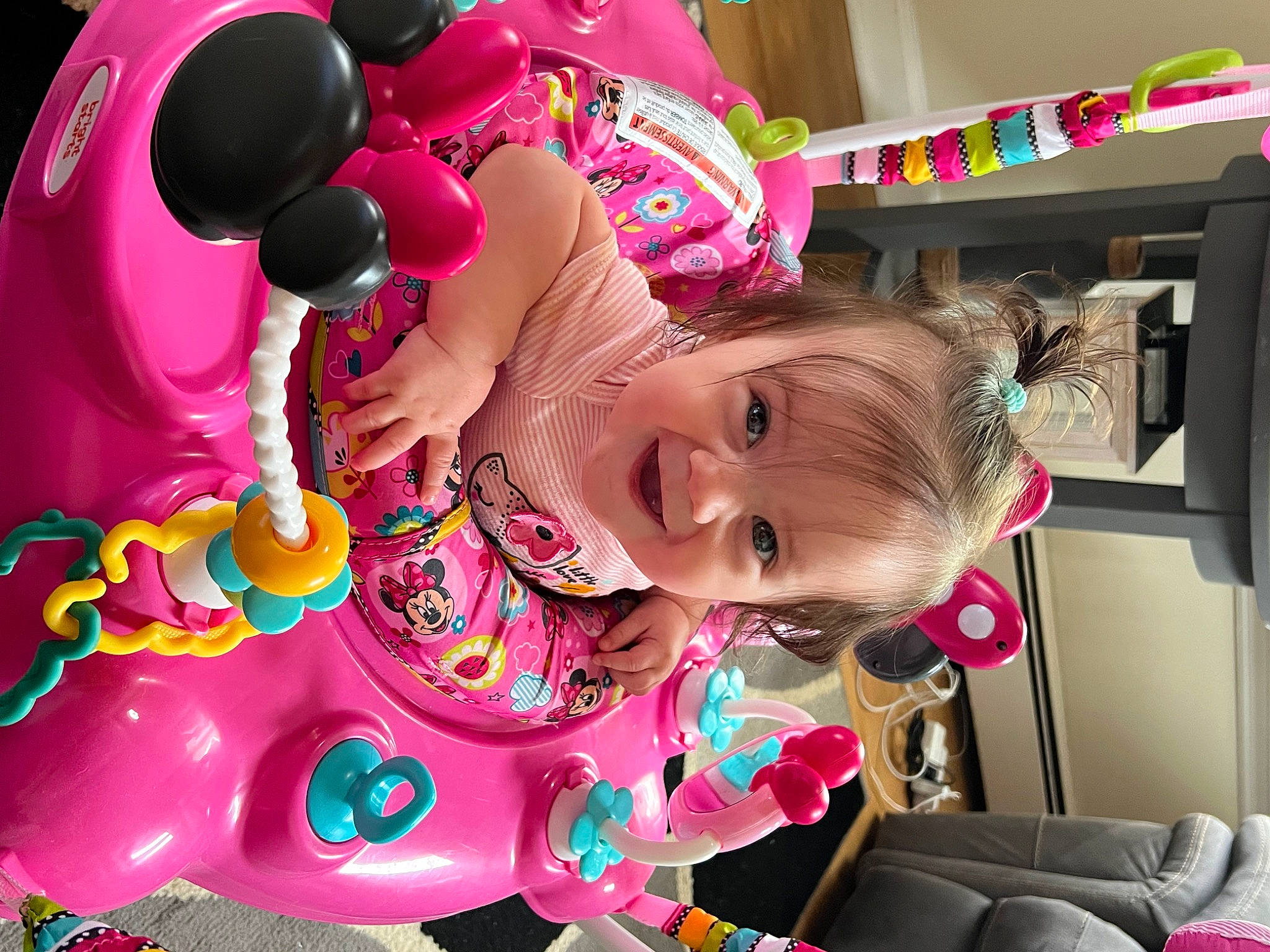 Rae Leigh is registered to the contest to win money with this photo: baby, baby_products, baby_toddler_clothing, baby_toys, cheek, child, event, fun, happy, head, joy, magenta, party, party_supply, person, pink, play, room, smile, sweetness