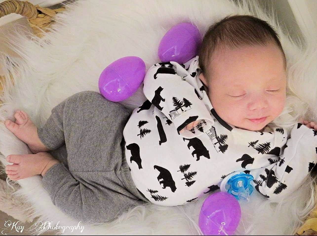 Dawson joined the competition — help win amazing prizes! baby, baby_toddler_clothing, beauty, cheek, child, comfort, fun, hairstyle, happy, mammal, nose, outerwear, pattern, person, pink, skin, sleeve, t_shirt, textile, toddler