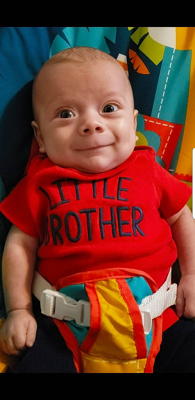 Lawrence is registered to the contest to win money with this photo: baby, baby_products, child, joy, person, product, toddler