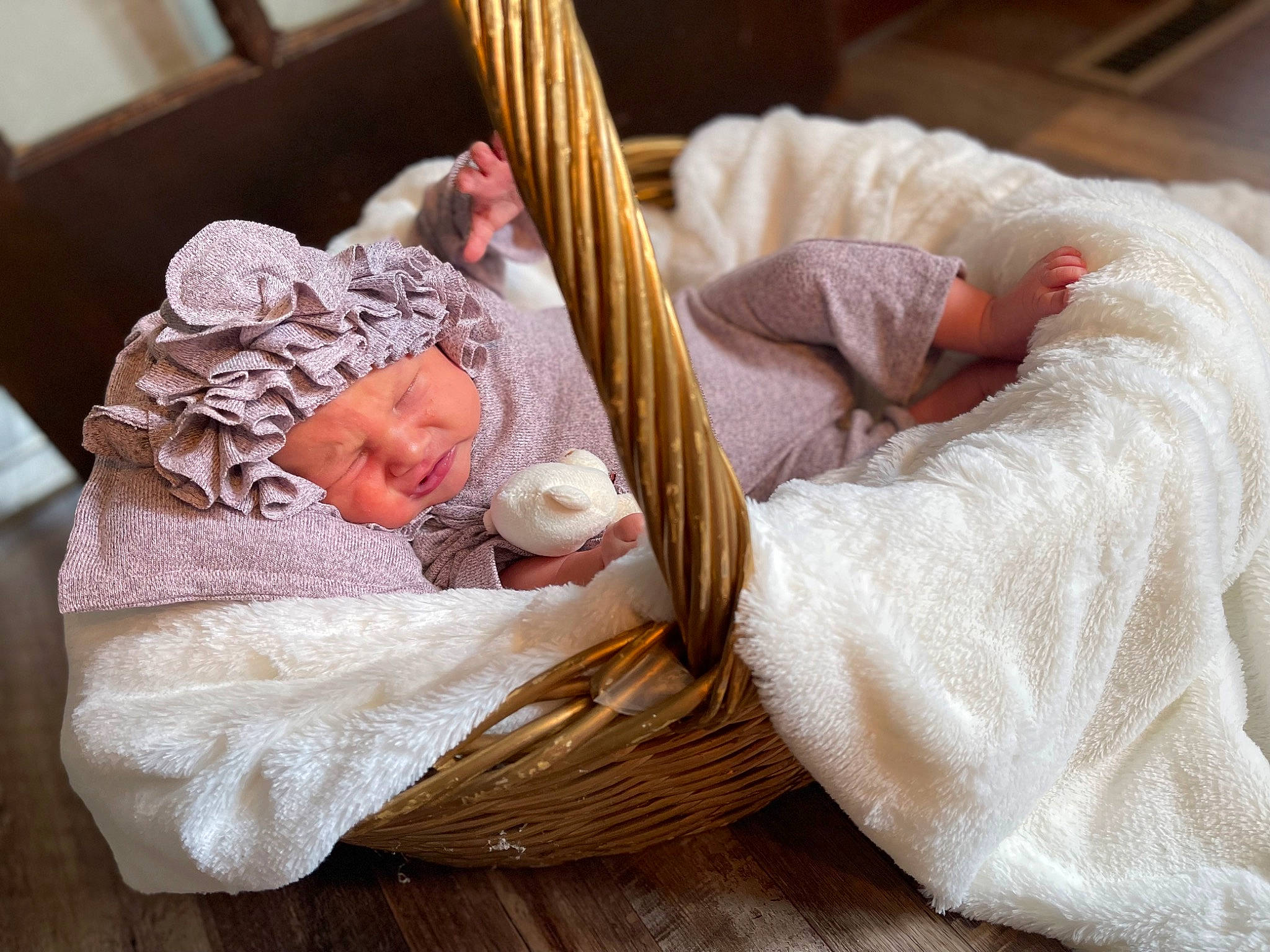 Blair joined the competition — help win amazing prizes! arm, baby, baby_products, baby_sleeping, baby_toddler_clothing, child, comfort, finger, hand, head, headwear, human_body, infant_bed, leg, linens, mammal, person, skin, sleeve, textile