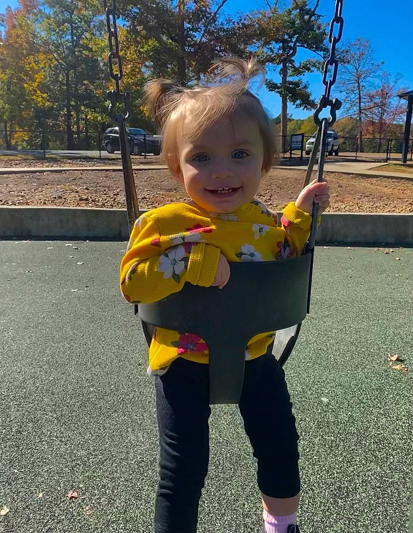 Norah joined the competition — help win amazing prizes! asphalt, baby, child, city, electric_blue, fun, grass, happy, joy, people_in_nature, person, plant, play, public_space, recreation, road_surface, sky, sleeve, smile, tar