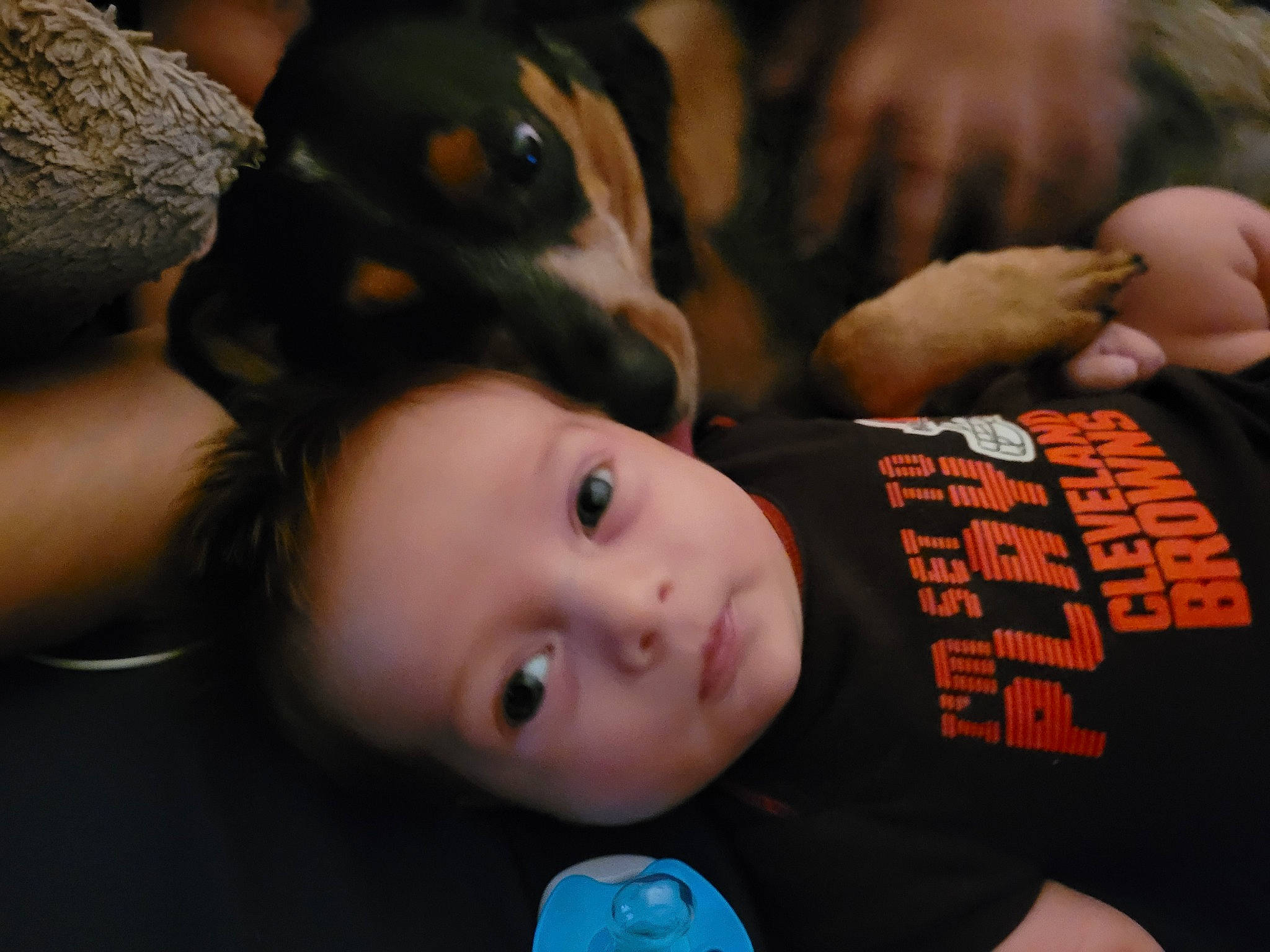 Duke joined the competition — help win amazing prizes! baby, cheek, child, ear, eyelash, flash_photography, fun, fur, happy, mouth, nose, person, toddler, tree