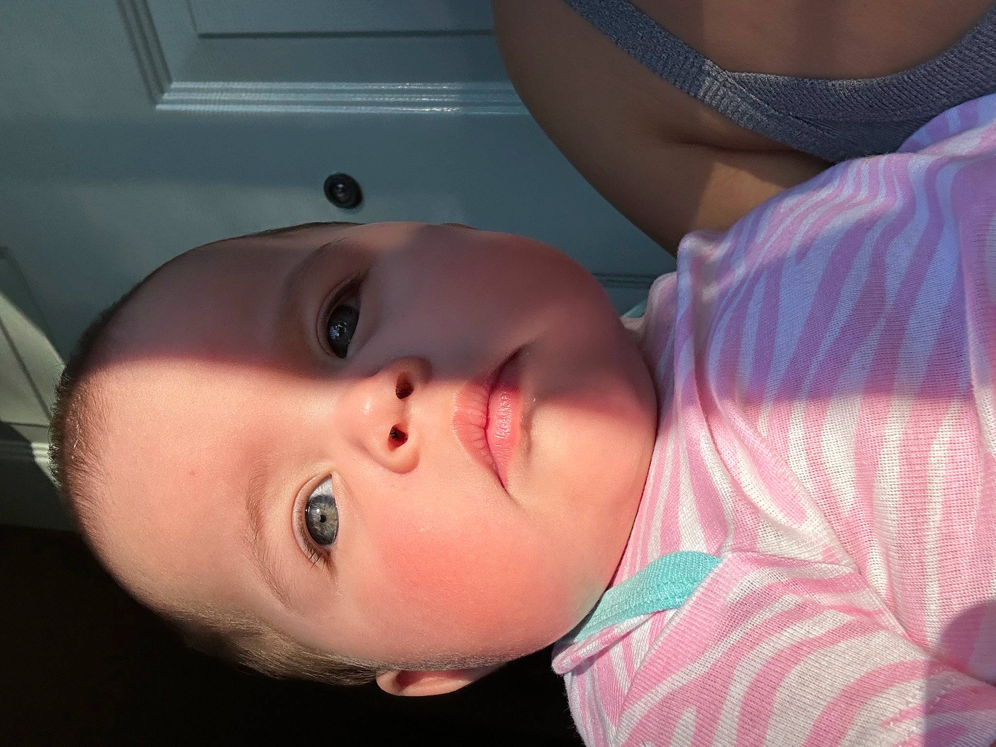 Haylee is registered to the contest to win money with this photo: baby, baby_products, baby_toddler_clothing, cheek, chest, child, ear, eyebrow, eyelash, flash_photography, fun, happy, iris, lip, nose, person, room, skin, smile, toddler
