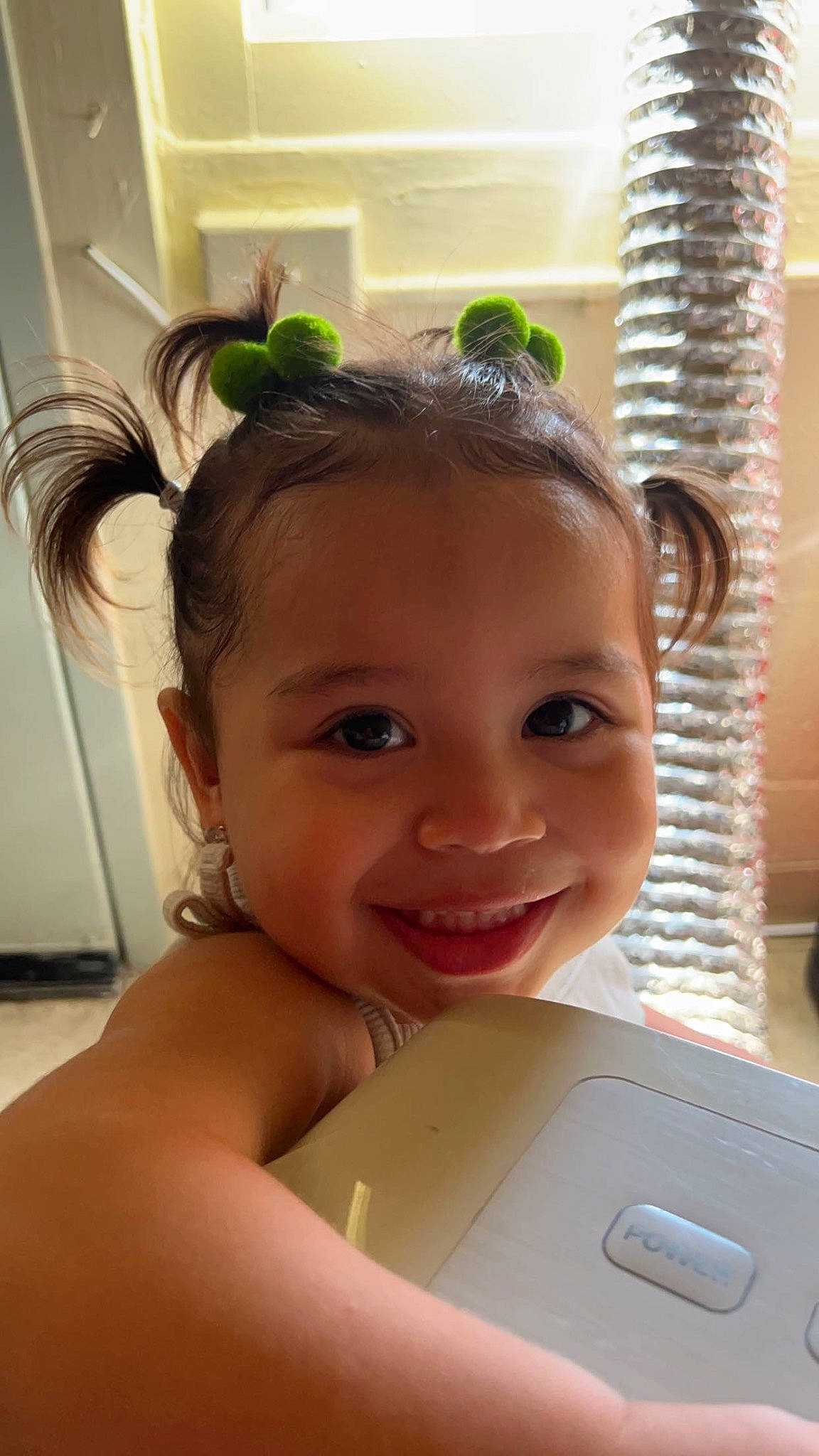 Melanie joined the competition — help win amazing prizes! bathing, cheek, child, chin, ear, eyebrow, eyelash, face, facial_expression, forehead, fun, happy, headpiece, iris, joy, lip, nose, person, skin, smile