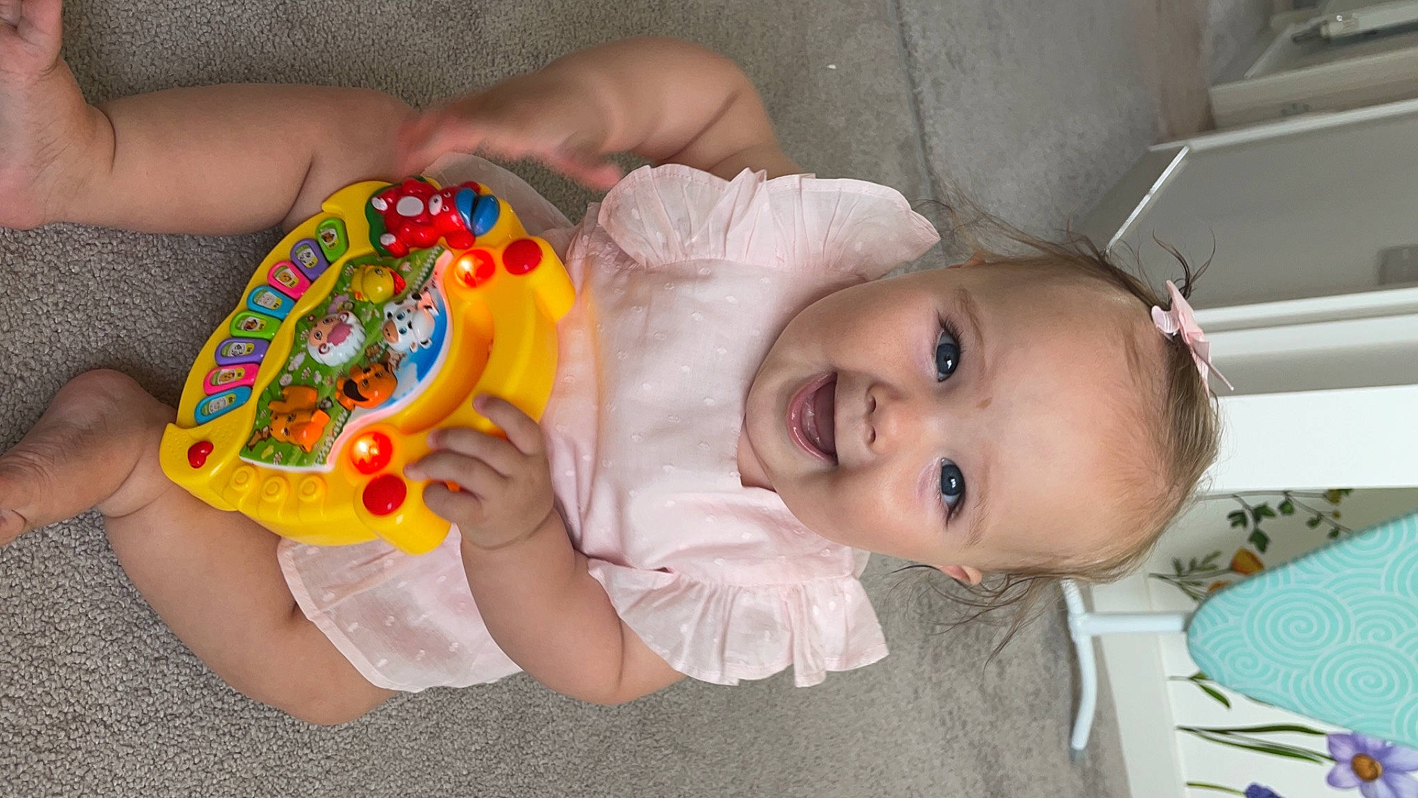 Lottie joined the competition — help win amazing prizes! baby, baby_products, baby_toddler_clothing, cheek, child, finger, fun, hand, happy, iris, mouth, nail, nose, person, play, product, room, smile, sweetness, toddler