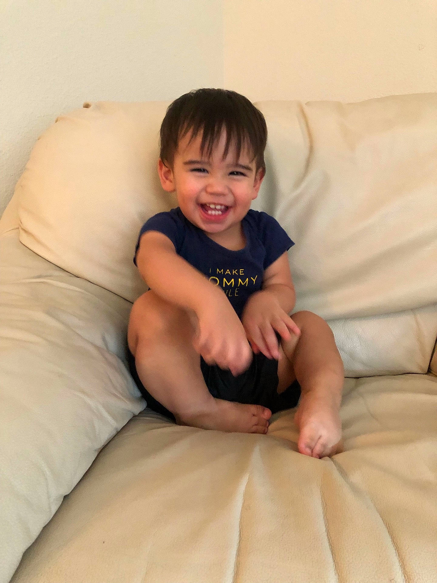 Angelo is registered to the contest to win money with this photo: arm, boy, child, finger, furniture, girl, hand, infant, joint, joy, leg, mouth, muscle, neck, person, sitting, thigh, toddler