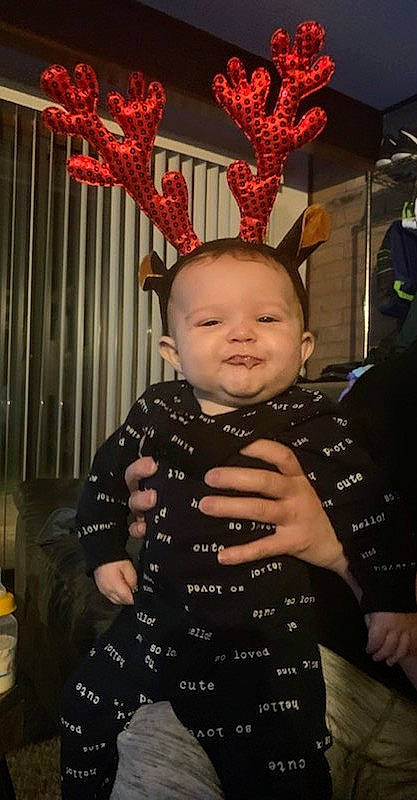 Bryant joined the competition — help win amazing prizes! baby, baby_toddler_clothing, cheek, child, cool, coquelicot, ear, finger, hand, human, joy, nail, organ, pattern, person, thumb, toddler