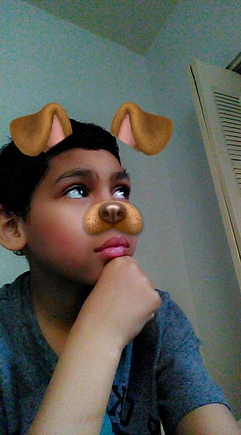 James joined the competition — help win amazing prizes! ear, head, headwear, nose, person