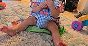 Autumn Faith joined the competition — help win amazing prizes! baby, child, indoor, carpet, toy, bow, blue_outfit, chewing, floor, furniture, door, curtain, home, girl, sitting, snack, plush, cute, person, portrait