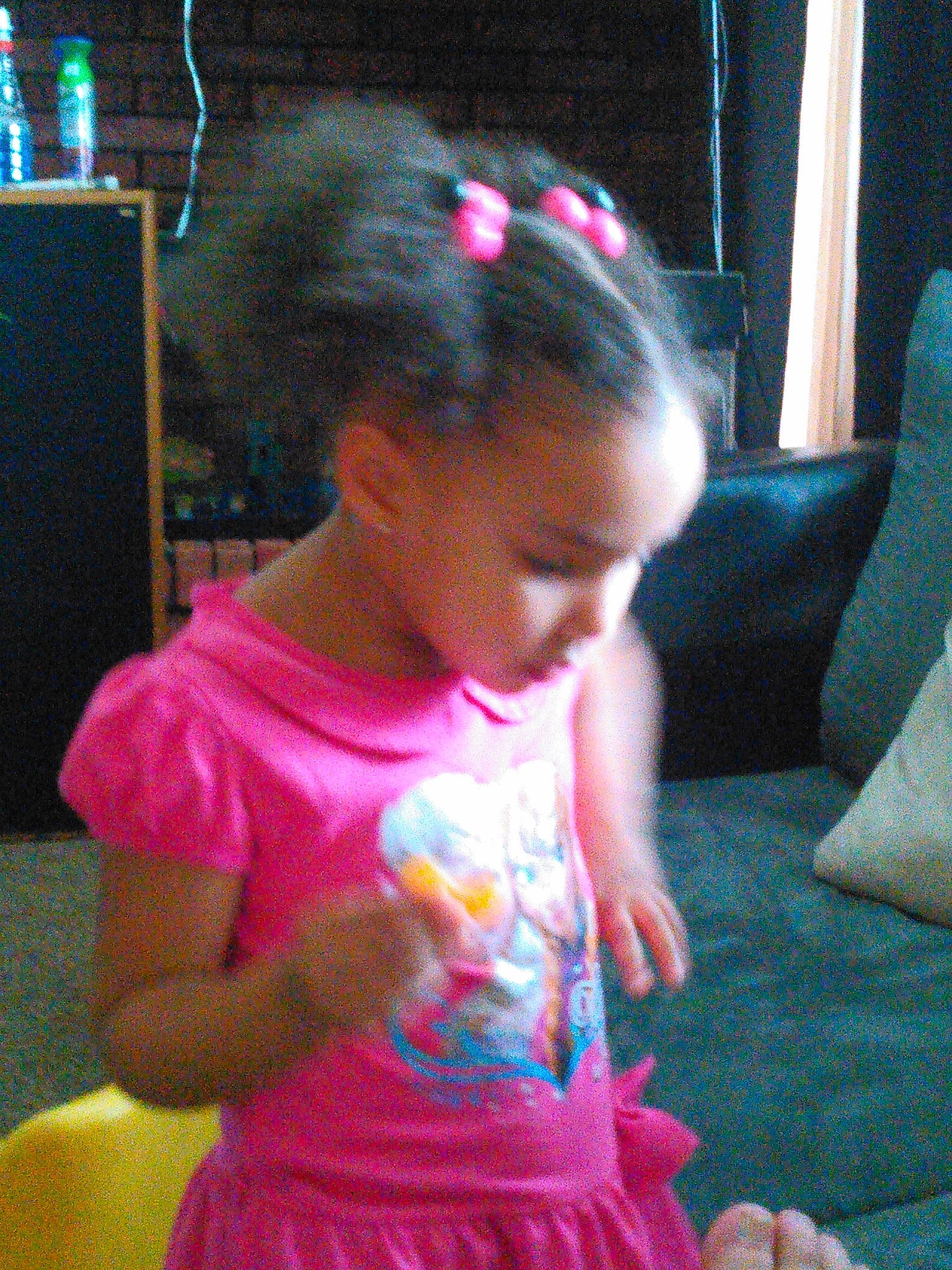 Honesty joined the competition — help win amazing prizes! audio_equipment, baby_toddler_clothing, chair, child, ear, event, flooring, fun, hairstyle, human_body, magenta, party, person, pink, play, purple, room, sitting, sleeve, t_shirt