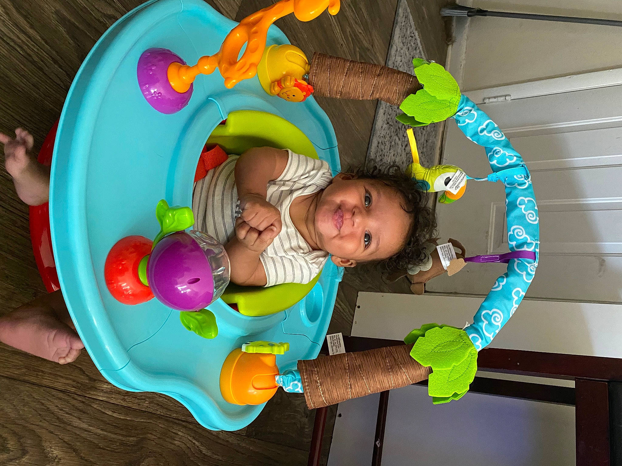 Braxtyn is registered to the contest to win money with this photo: art, baby_products, baby_toys, child, circle, fun, green, happy, leisure, musical_instrument, party_supply, person, plate, platter, play, room, smile, textile, toddler, toy