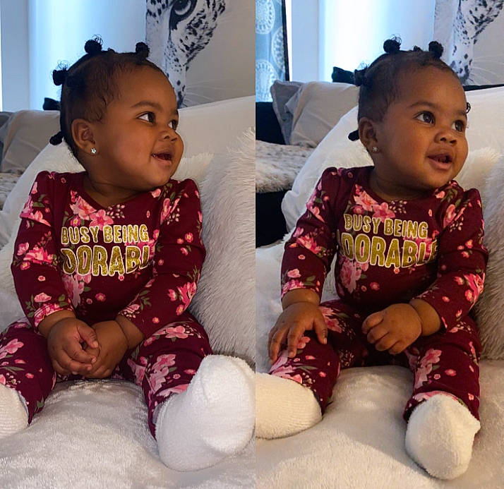 Karmella joined the competition — help win amazing prizes! baby, baby_toddler_clothing, cheek, cool, eye, facial_expression, hairstyle, happy, head, headgear, human, iris, leg, nose, organ, person, pink, skin, sleeve, smile