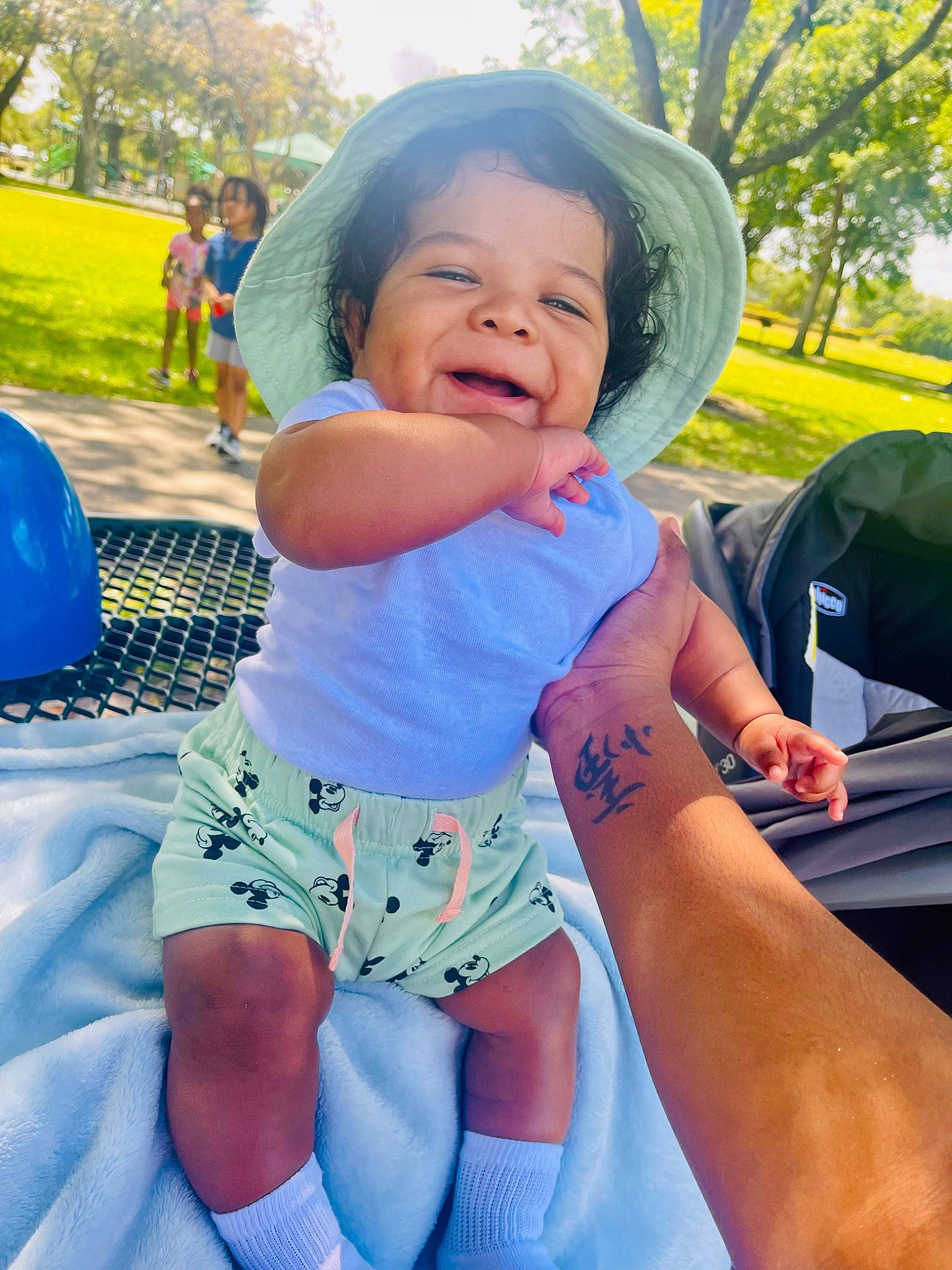 Callum joined the competition — help win amazing prizes! blue, blurred, cool, daytime, finger, grass, green, happy, human_body, leisure, morning, muscle, organ, people_in_nature, person, plant, shorts, smile, summer, thigh