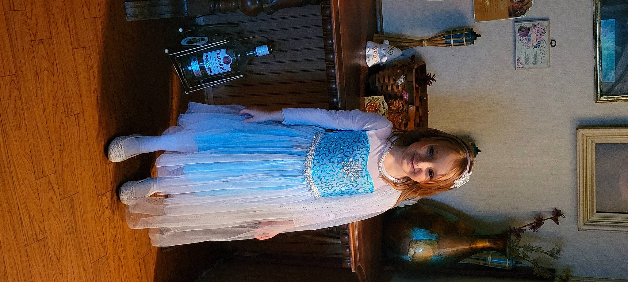 Tiana joined the competition — help win amazing prizes! child, electric_blue, fashion_design, fun, hardwood, human_leg, joy, person, room, thigh, vacation, waist, wood, wrist