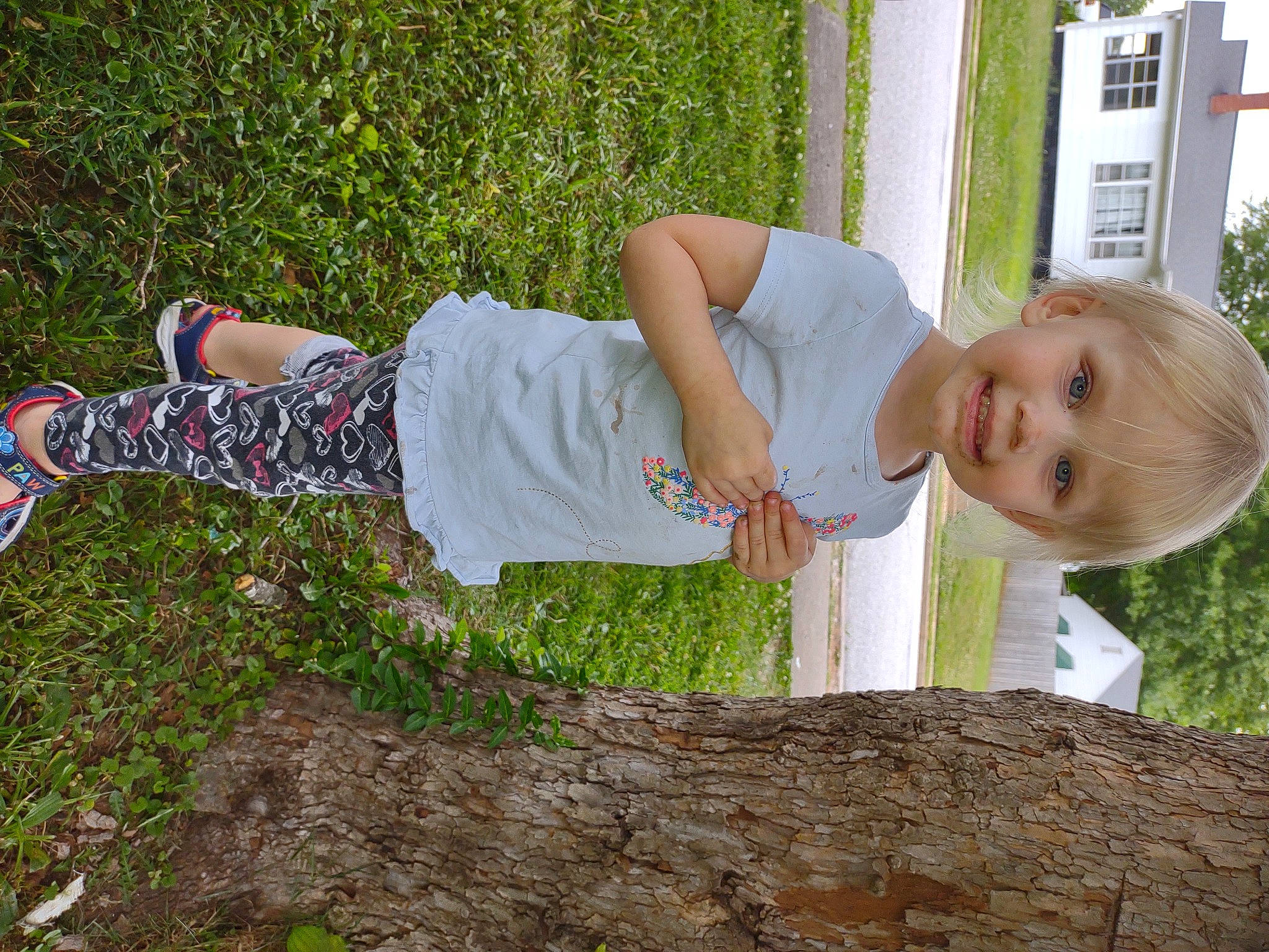 Abbygail joined the competition — help win amazing prizes! baby_laughing, baby_toddler_clothing, child, fun, glasses, grass, grass_family, happy, joint, joy, lawn, leaf, leg, leisure, people_in_nature, person, plant, smile, toddler, tree