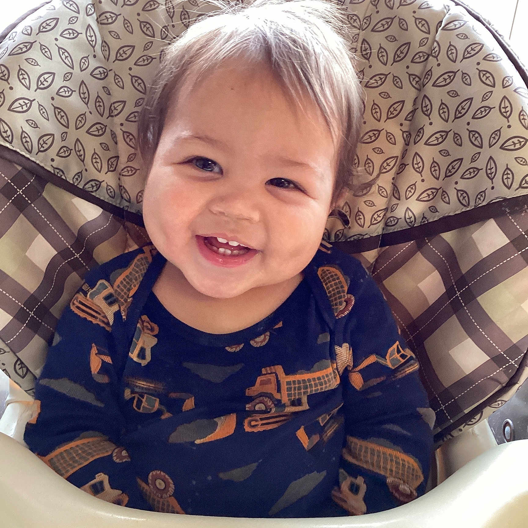 Kason joined the competition — help win amazing prizes! baby, babylaughing, blonde, bodypart, chair, cushion, cutlery, face, furniture, hair, happy, head, homedecor, laughing, mouth, person, photography, portrait, smile, teeth