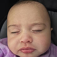 Leah joined the competition — help win amazing prizes! baby, face, sleeping, close_up, purple_blanket, eyelashes, chubby_cheeks, soft_skin, peaceful, infant, child, cute, portrait, indoors, cozy, warm, young, resting, person, blanket