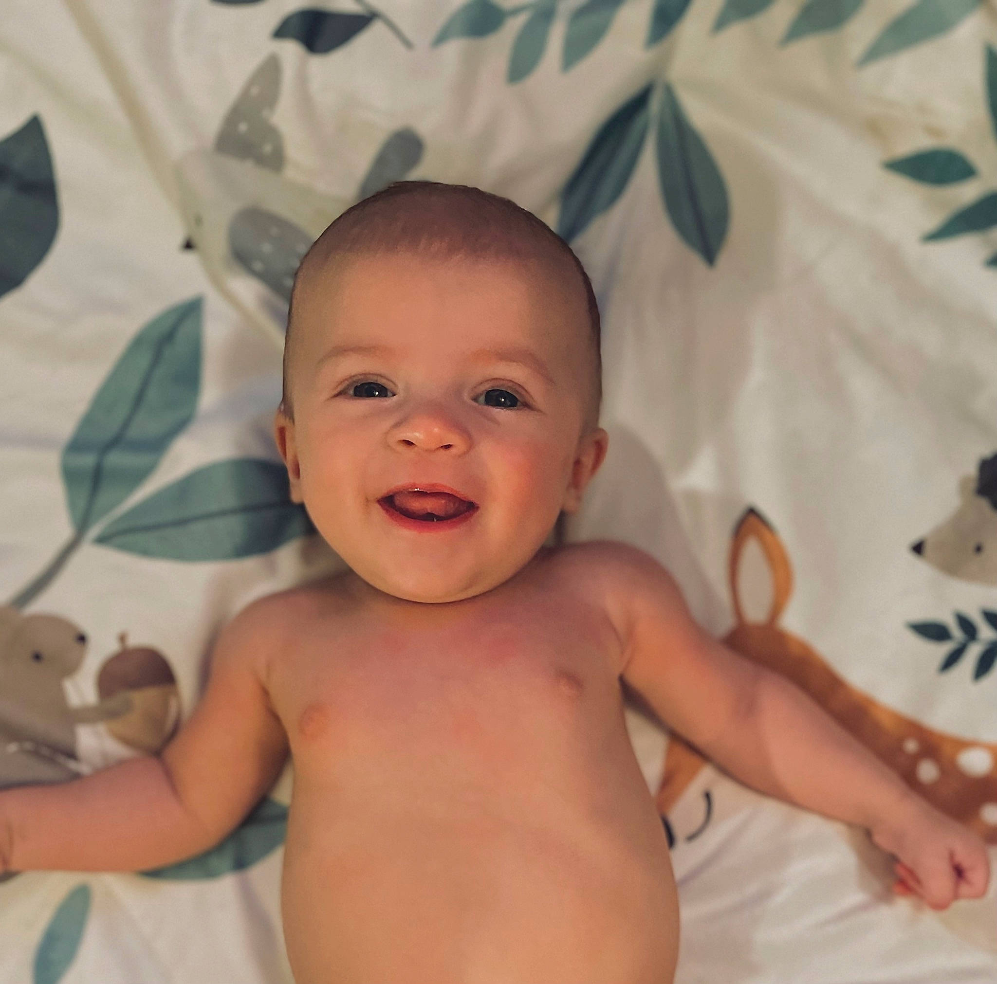Kayson joined the competition — help win amazing prizes! baby, bathing, cheek, chest, child, eye, eyebrow, eyelash, gesture, happy, iris, lip, mouth, nose, person, skin, smile, stomach, thumb, toddler
